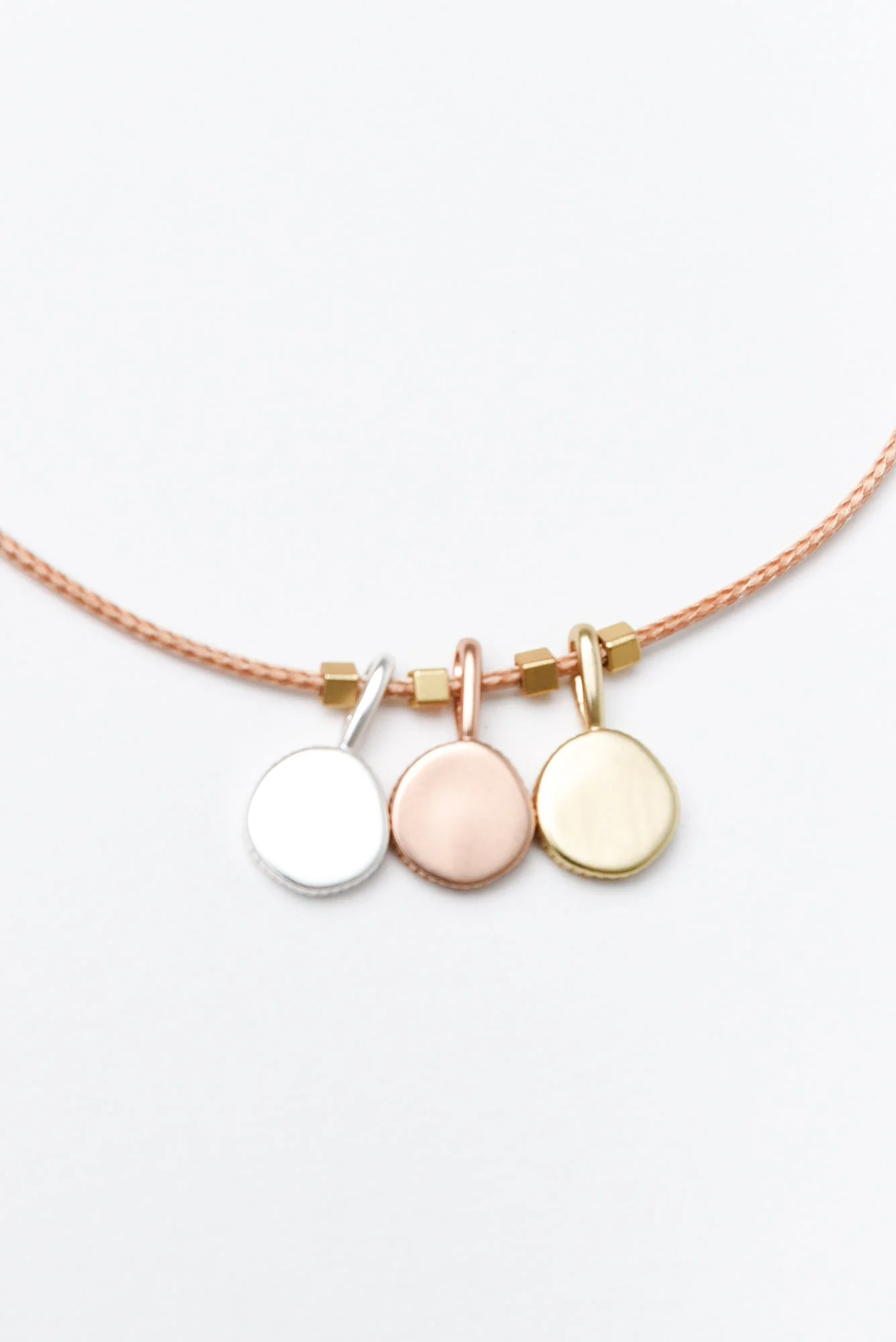 Abeba Gold Disc Pendant Necklace - Image 2