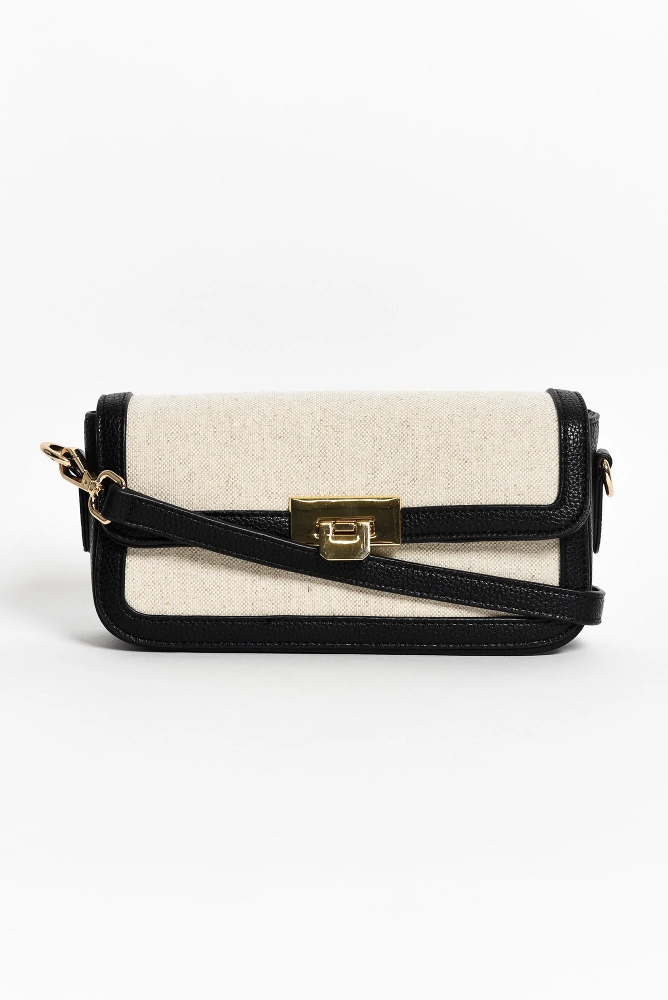Abel Black Contrast Crossbody Bag - Image 4