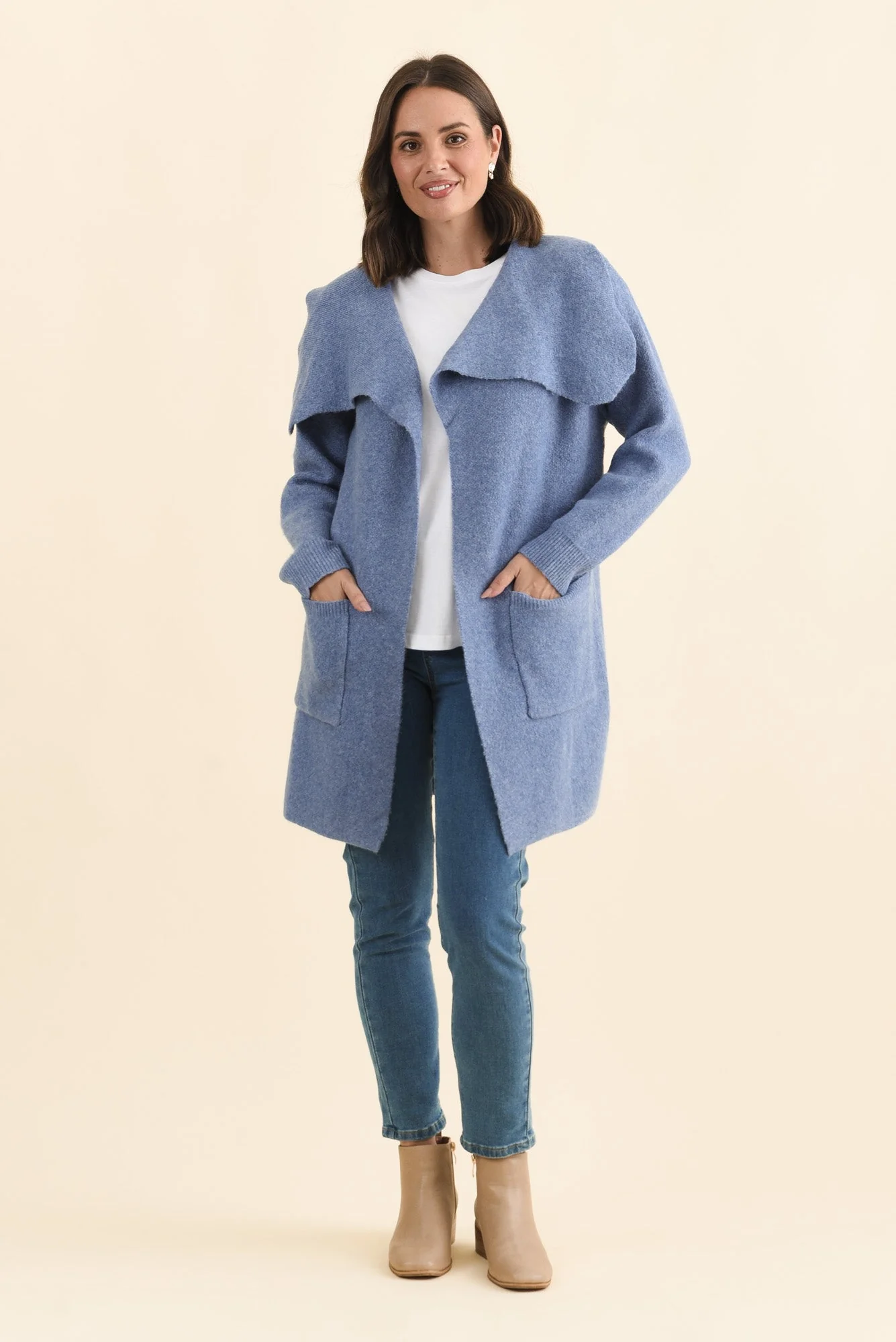 Abigail Blue Oversized Cardigan - Image 2