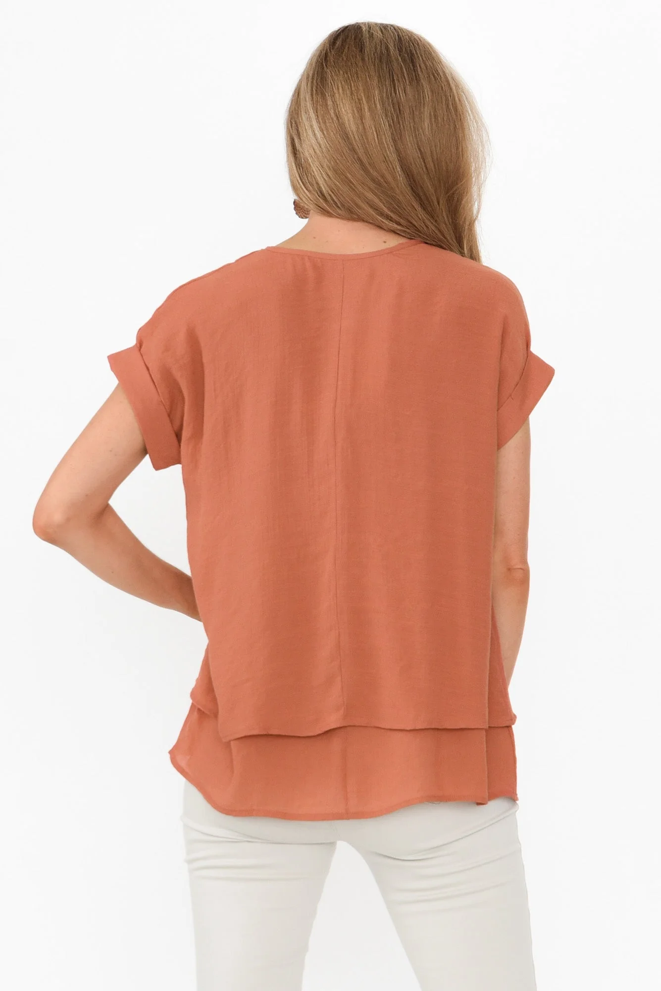Abilene Rust Button Top - Image 6