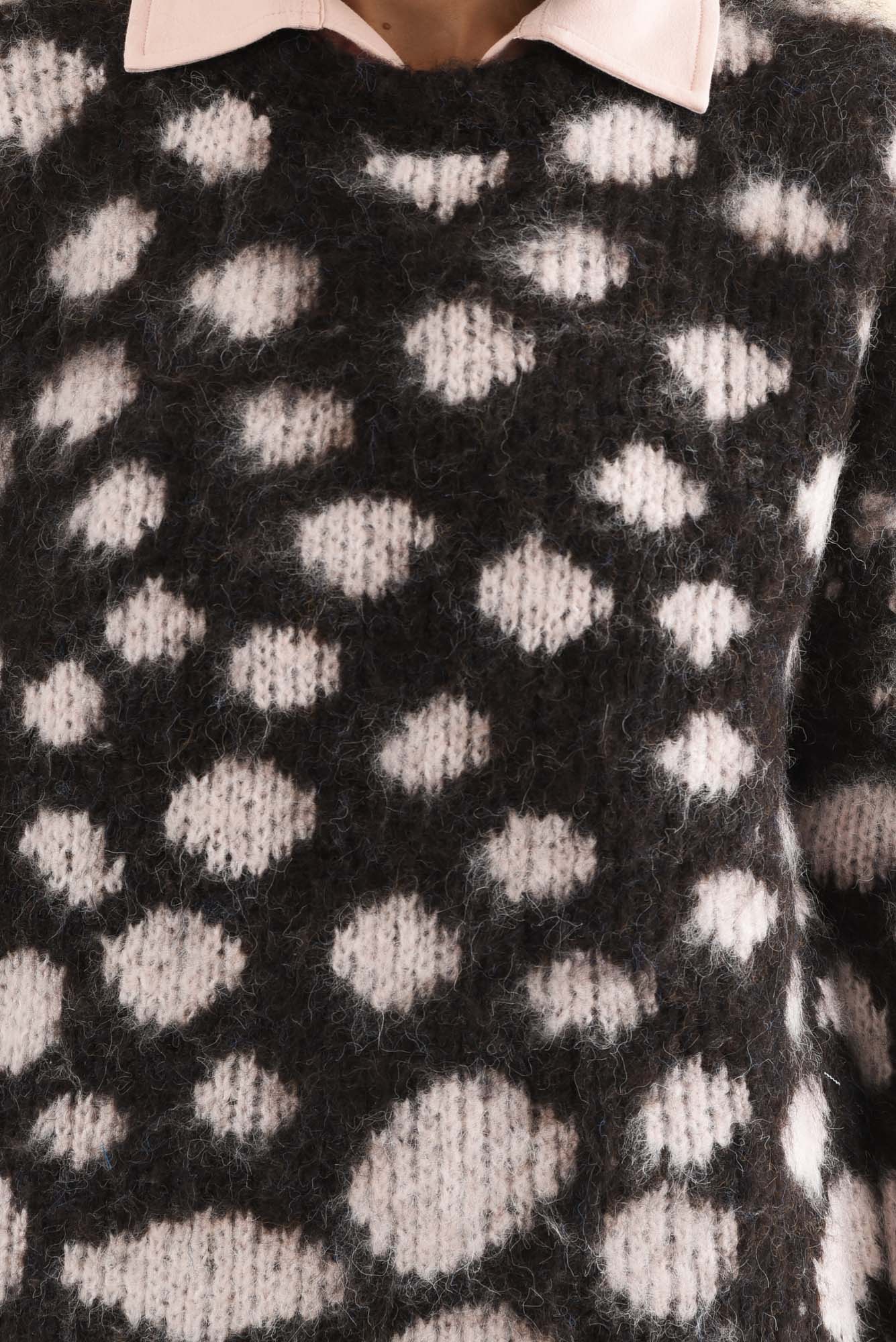 Adams Brown Spot Knit Sweater - Image 5