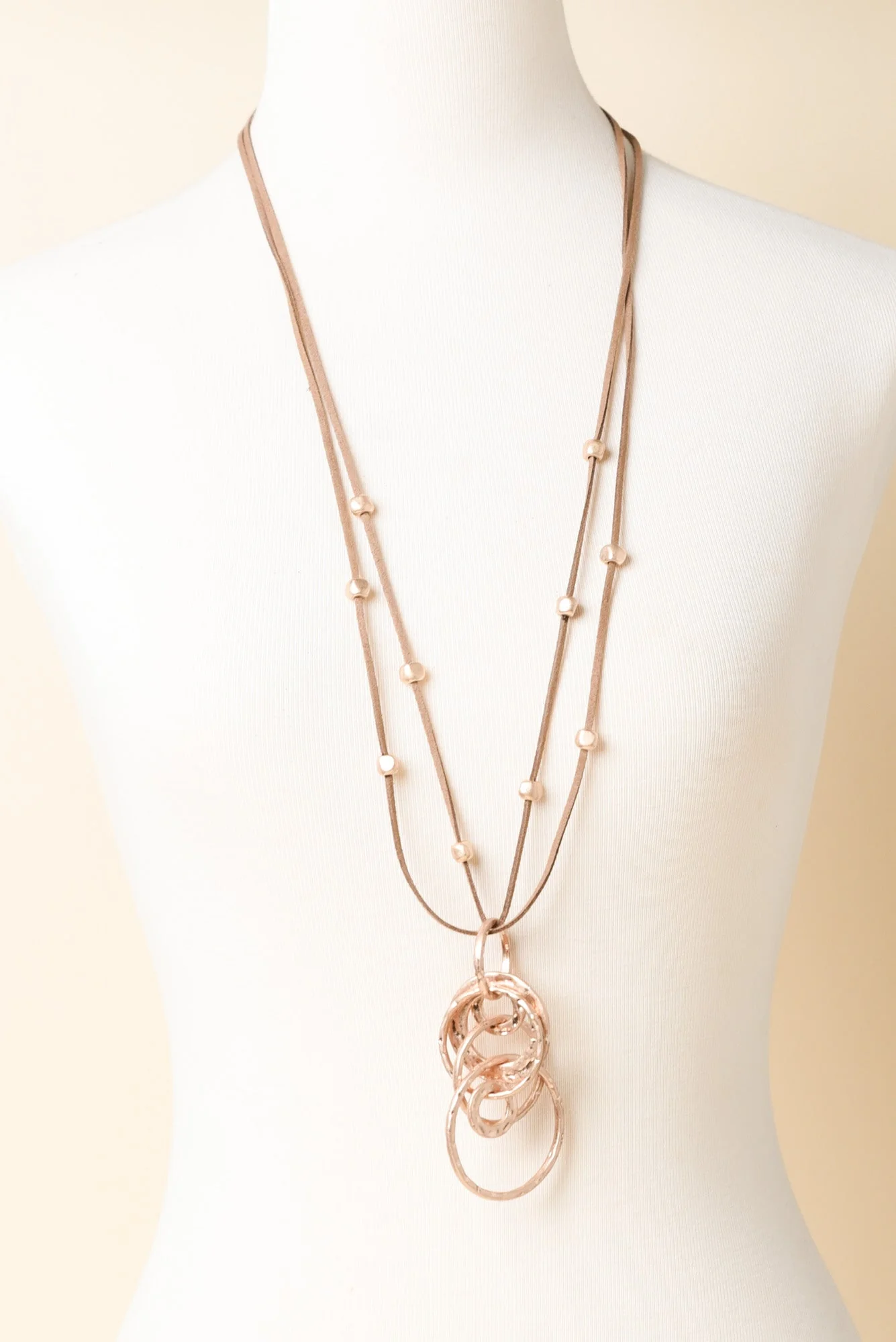 Addy Gold Linked Pendant Necklace - Image 2