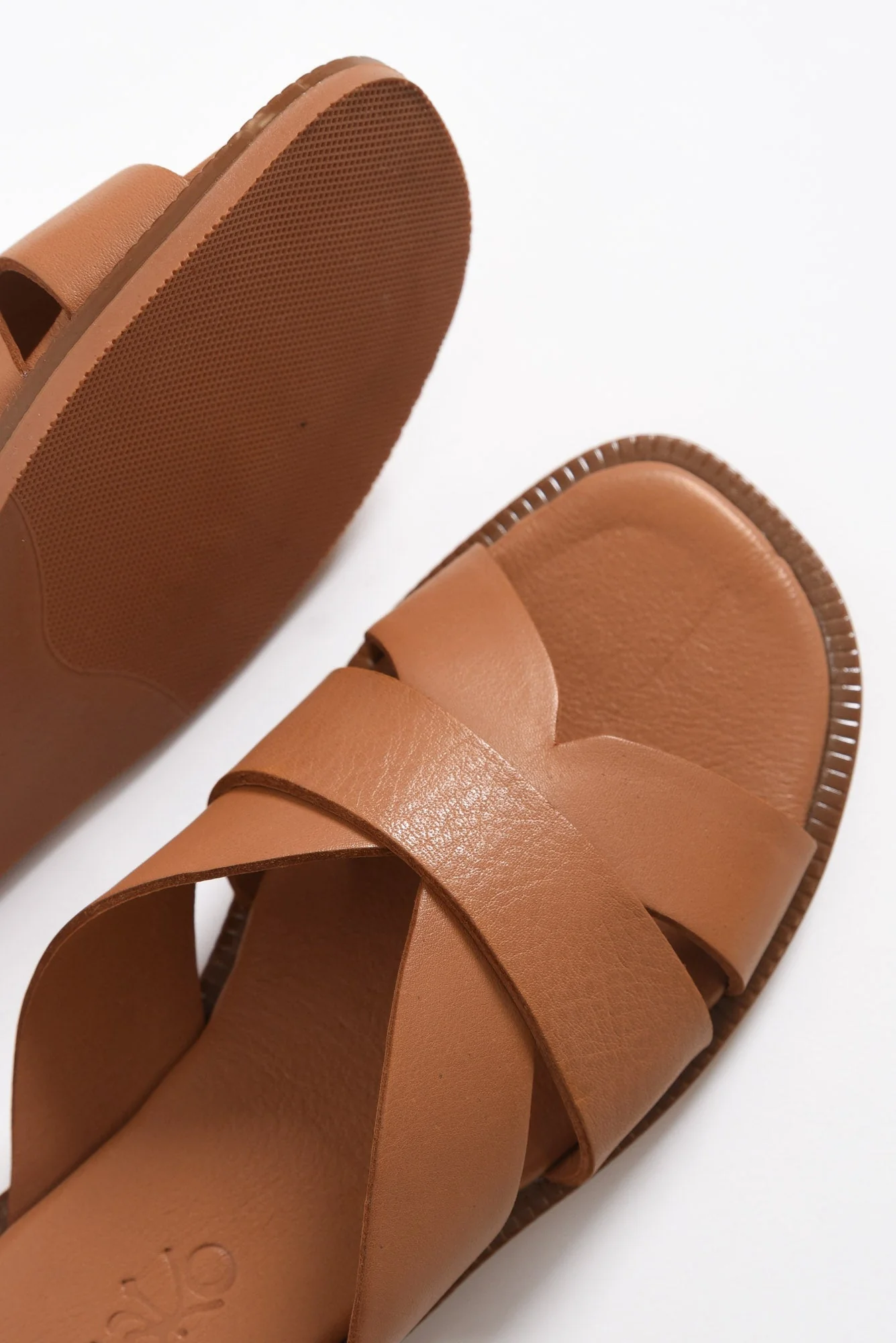 Adelaide Brandy Leather Slide - Image 3
