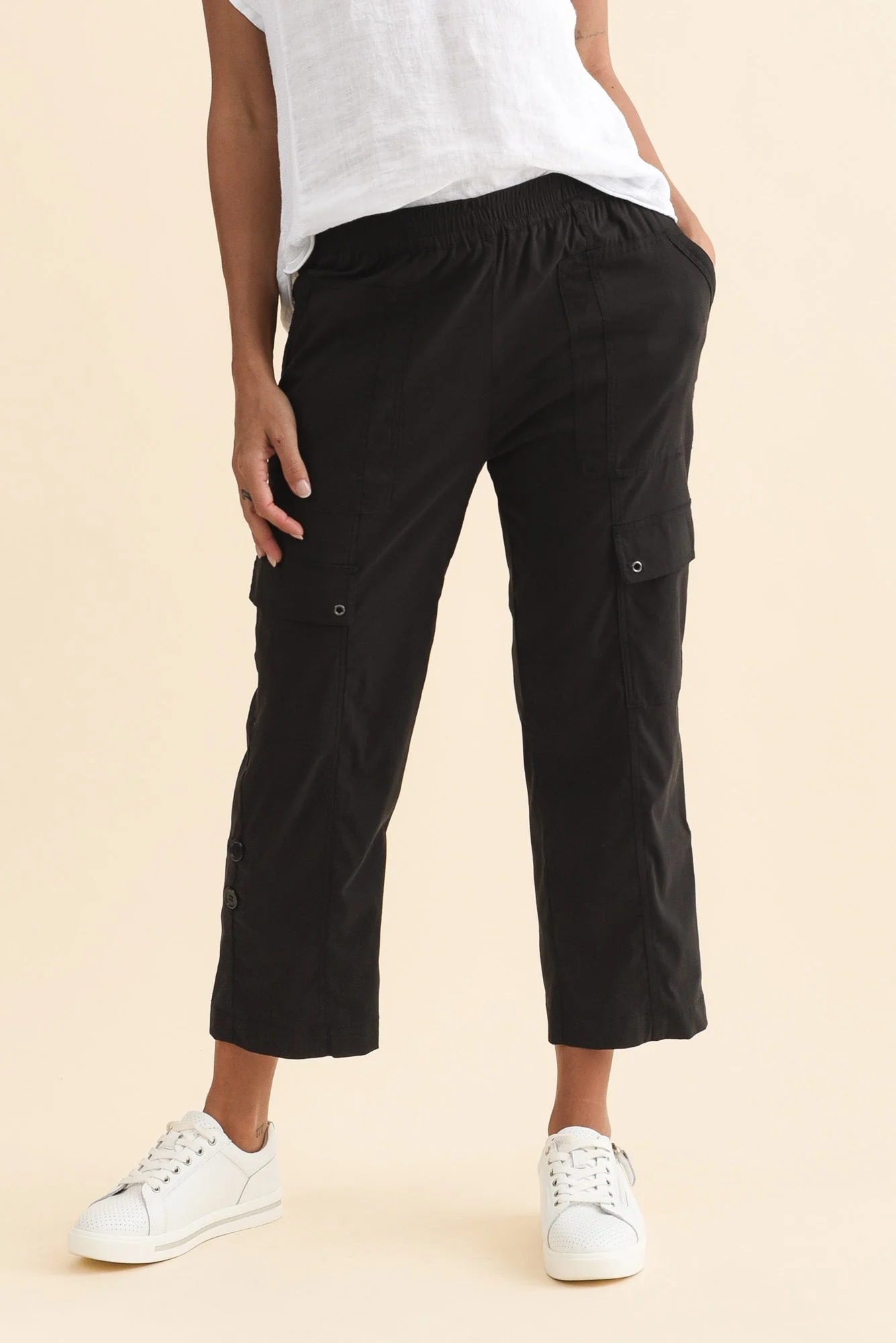 Air-Lite Black Stretch Cargo Pants - Image 2