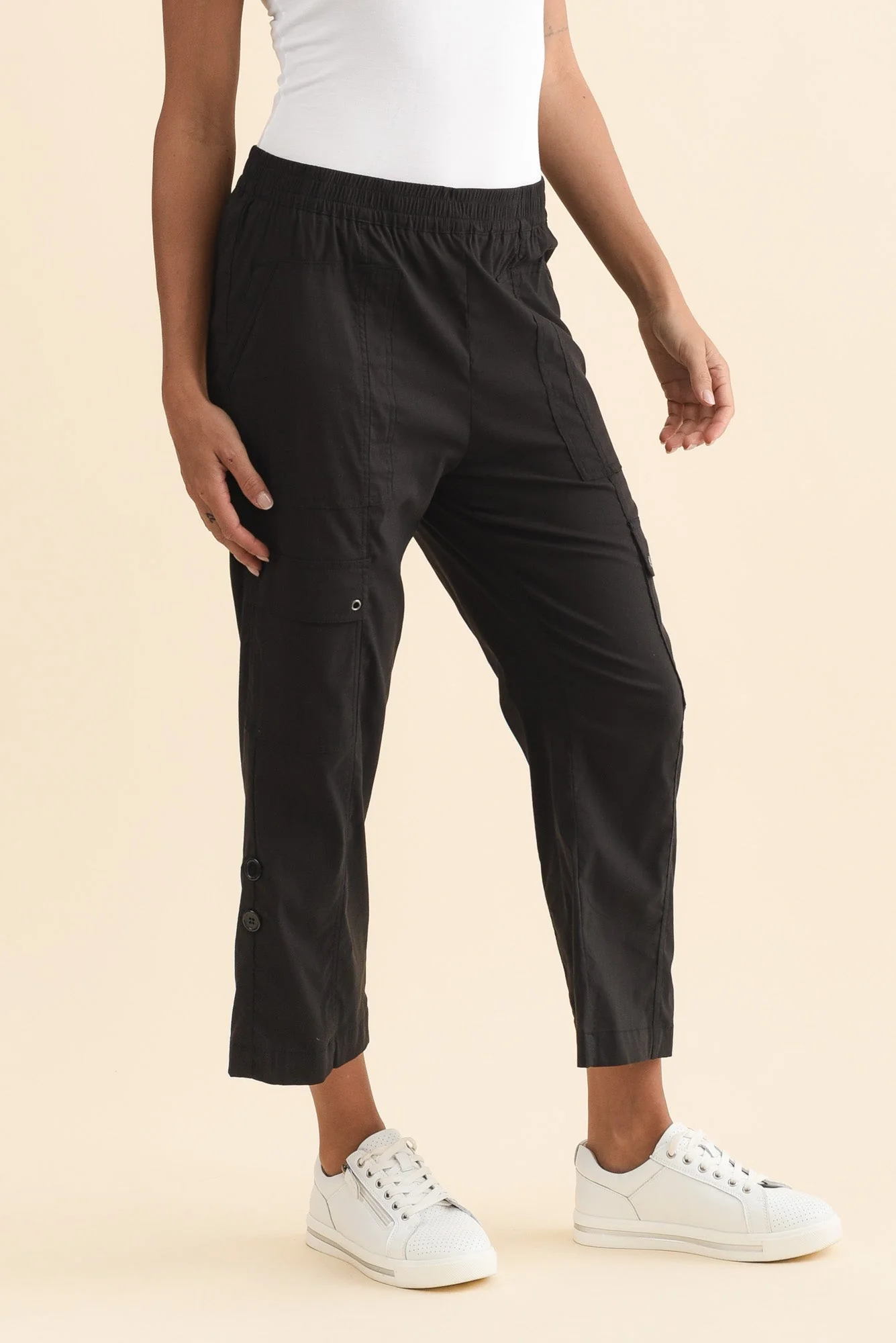 Air-Lite Black Stretch Cargo Pants - Image 4