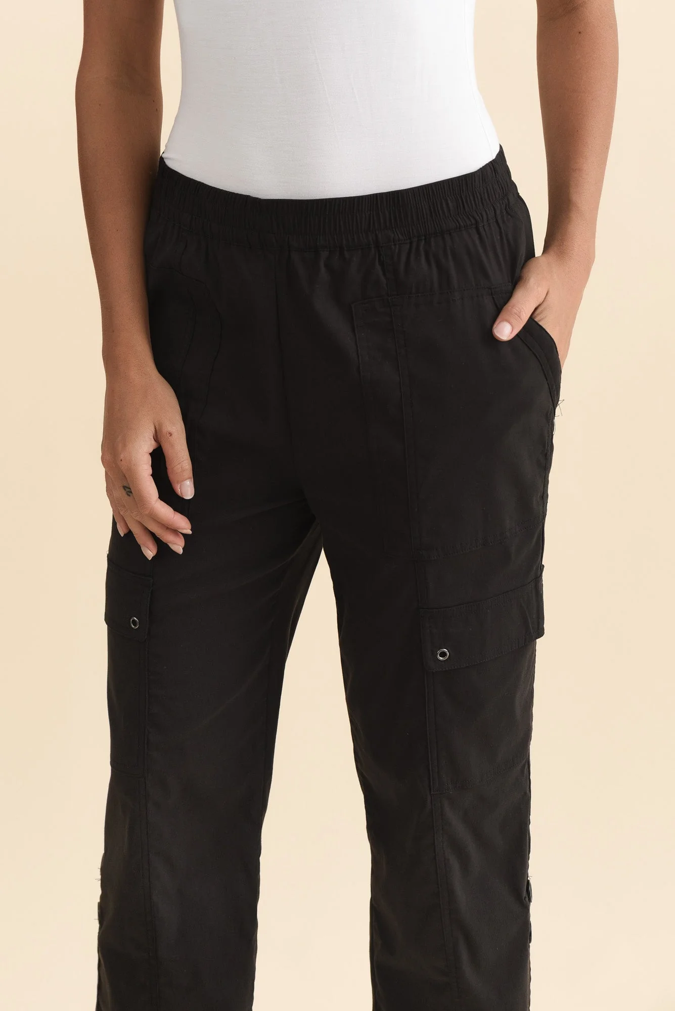 Air-Lite Black Stretch Cargo Pants - Image 6