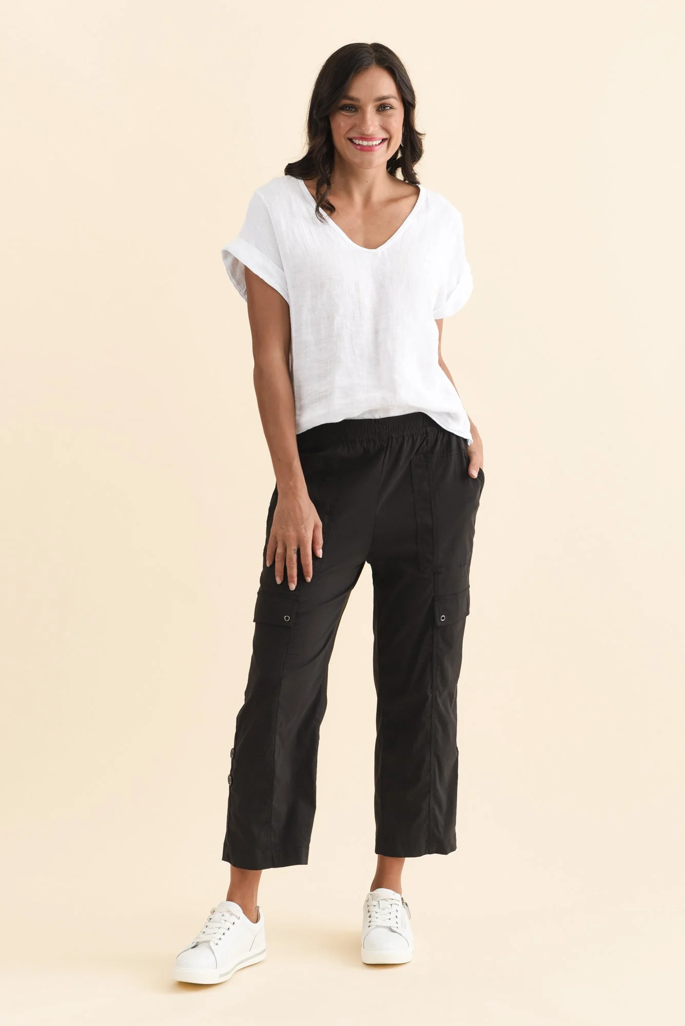 Air-Lite Black Stretch Cargo Pants - Image 7