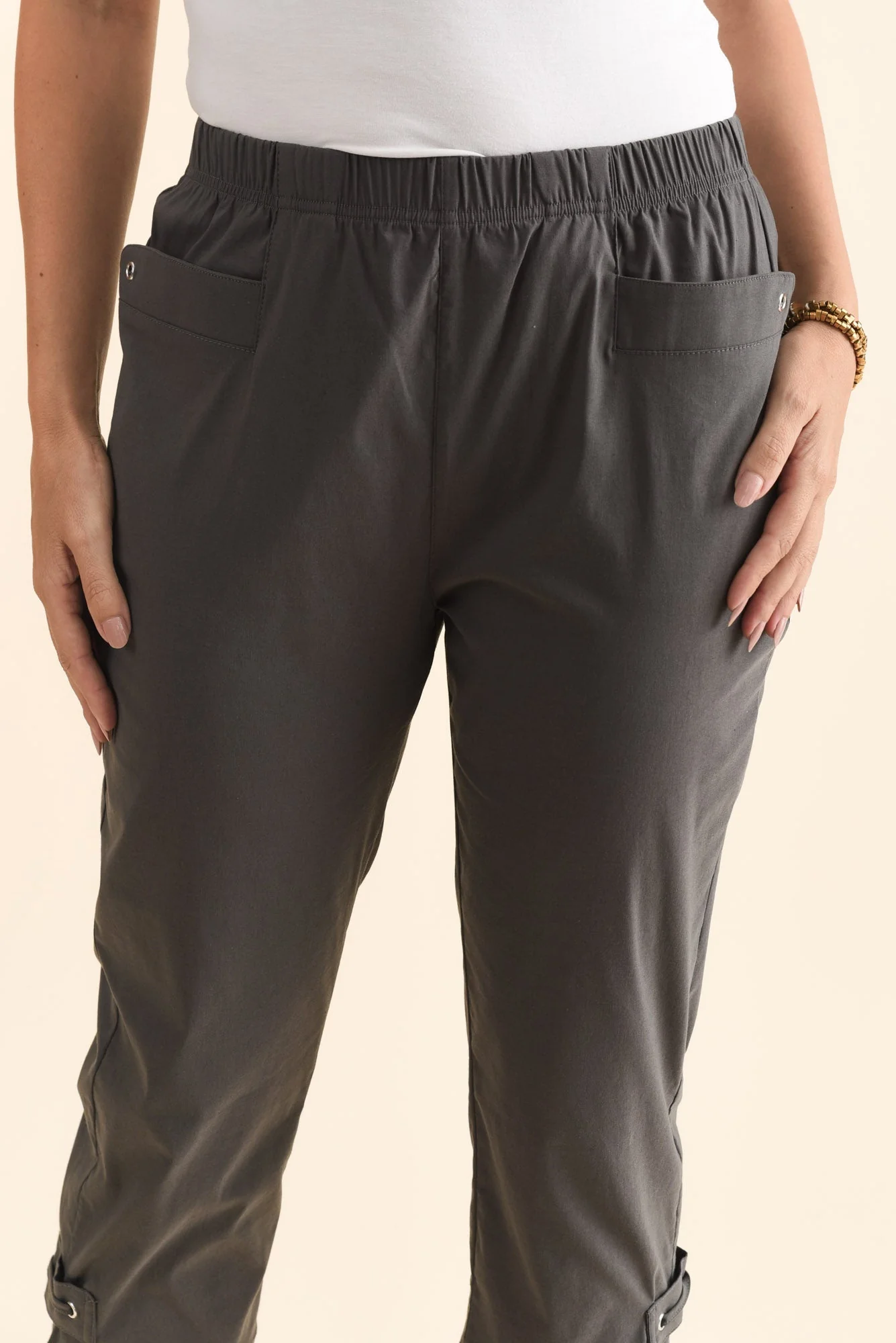 Air-Lite Charcoal Stretch Capri Pants - Image 5