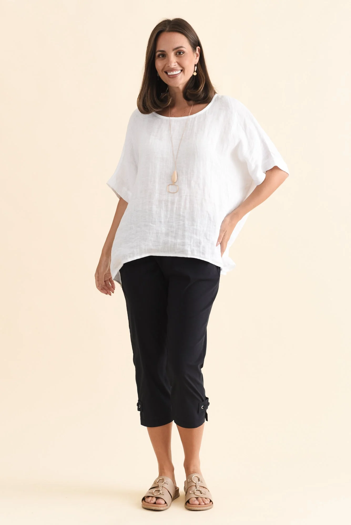 Air-Lite Navy Stretch Capri Pants - Image 7