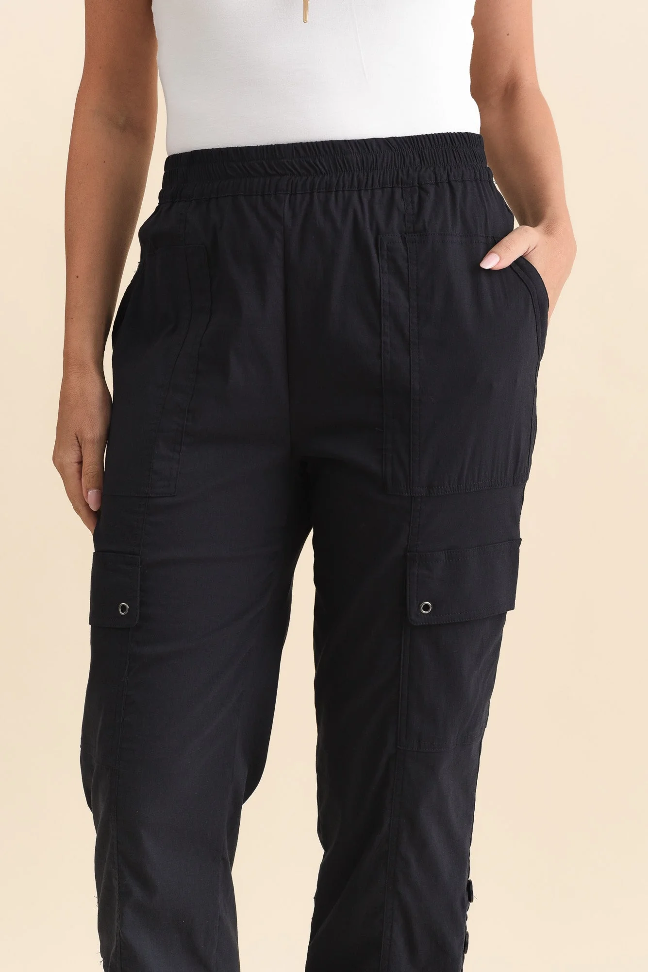 Air-Lite Navy Stretch Cargo Pants - Image 6