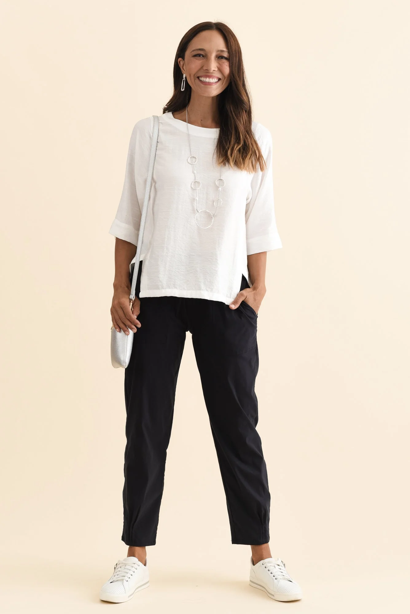 Air-Lite Navy Stretch Pocket Pants - Image 3