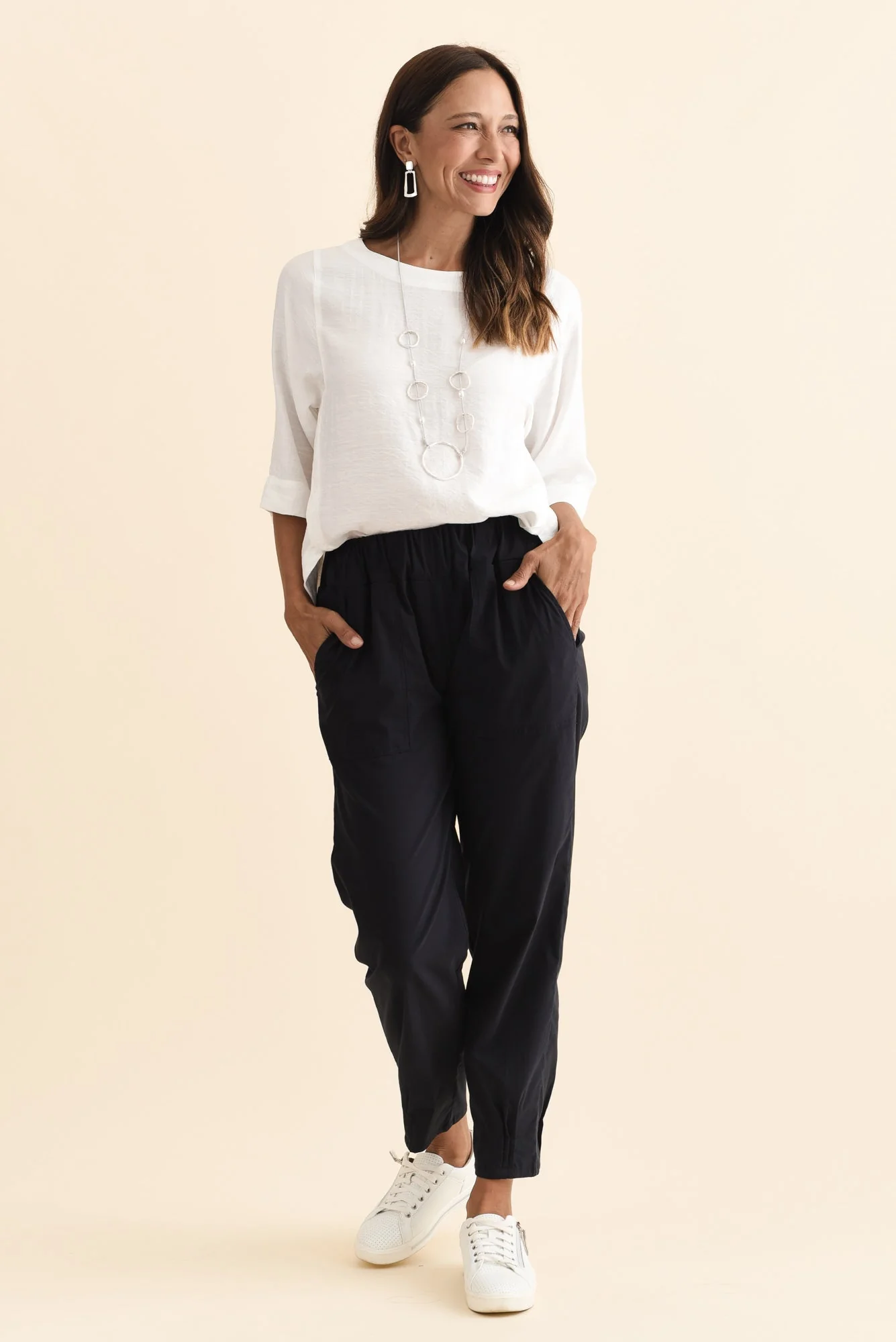 Air-Lite Navy Stretch Pocket Pants - Image 7
