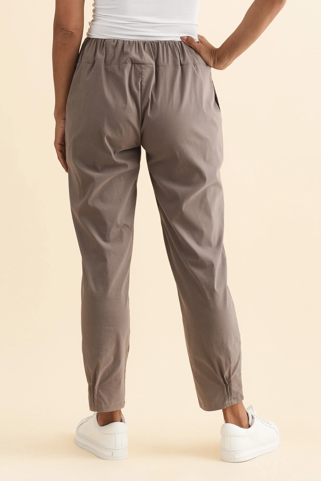 Air-Lite Taupe Stretch Pocket Pants - Image 5