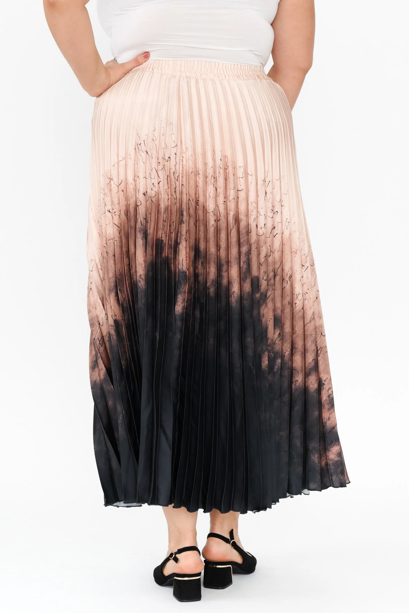 Alias Blush Abstract Pleated Skirt - Image 10
