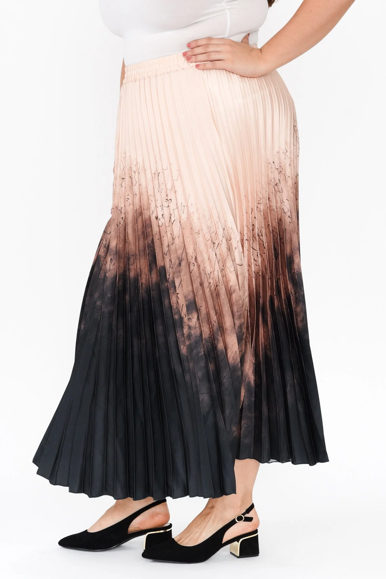 Alias Blush Abstract Pleated Skirt - Image 9