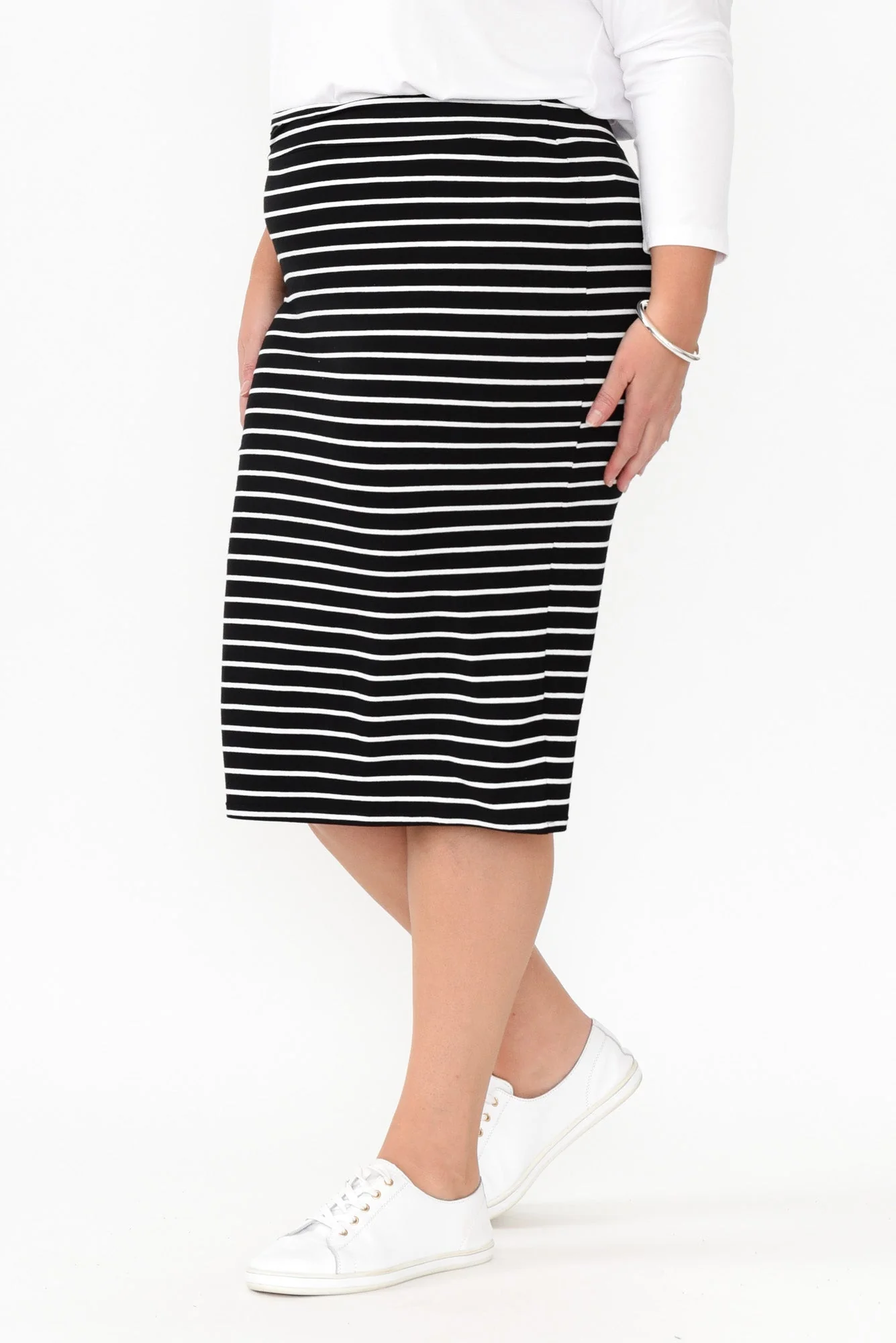 Alicia Stripe Tube Skirt - Image 11