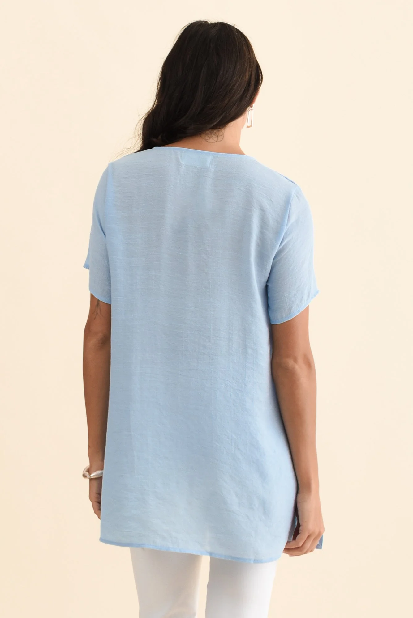 Alvina Sky Layered Tunic Top - Image 4