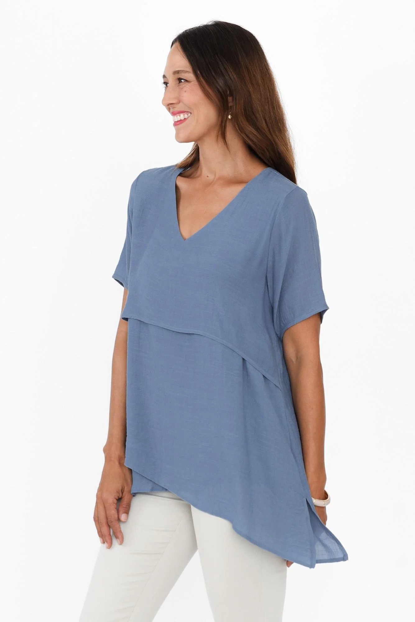 Alvina Steel Layered Tunic Top - Image 2