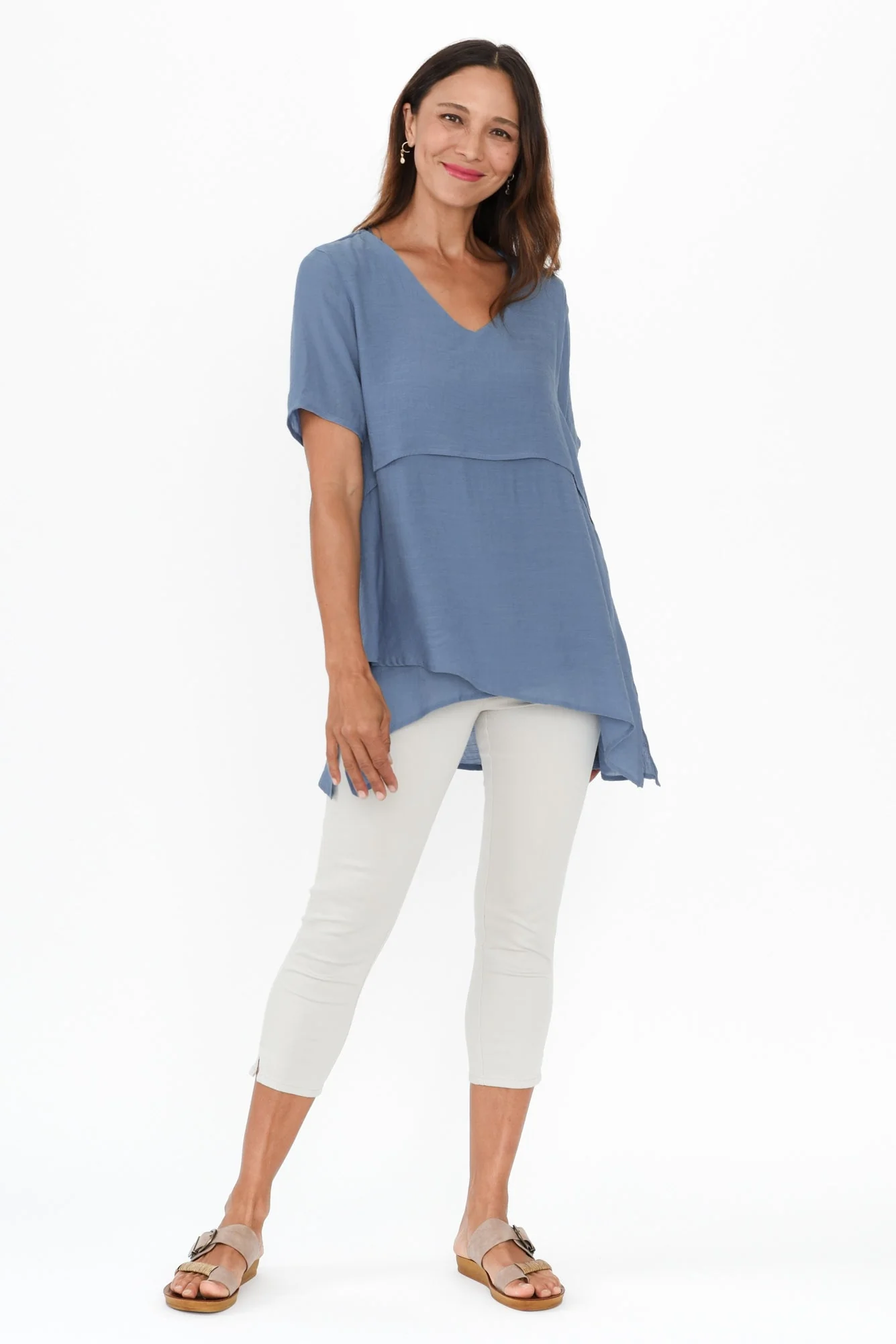 Alvina Steel Layered Tunic Top - Image 5