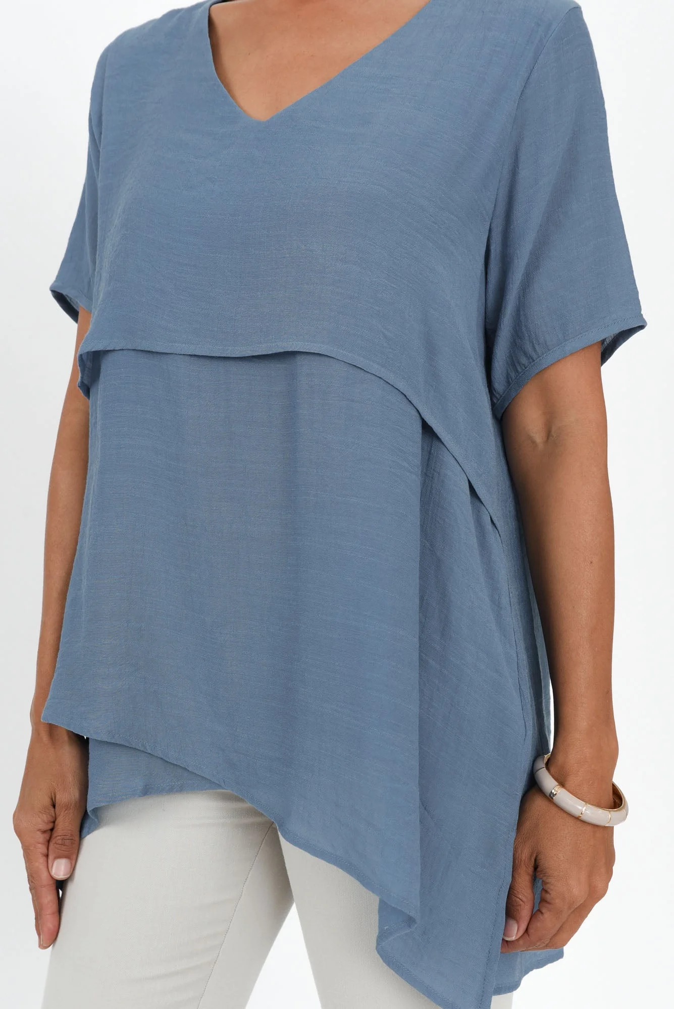 Alvina Steel Layered Tunic Top - Image 6