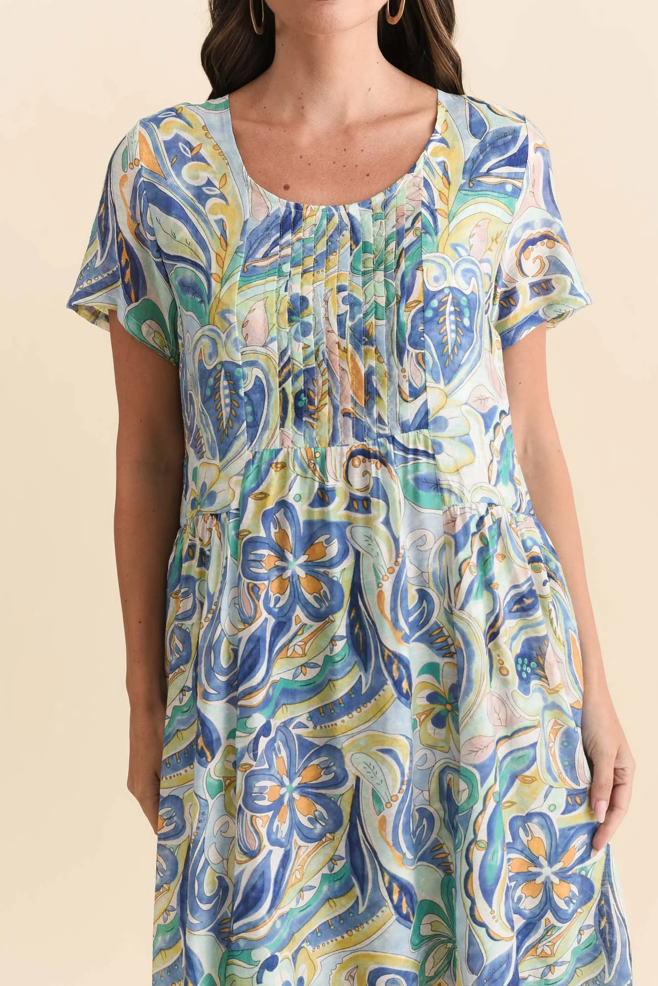 Alysse Blue Bloom Pocket Dress - Image 5