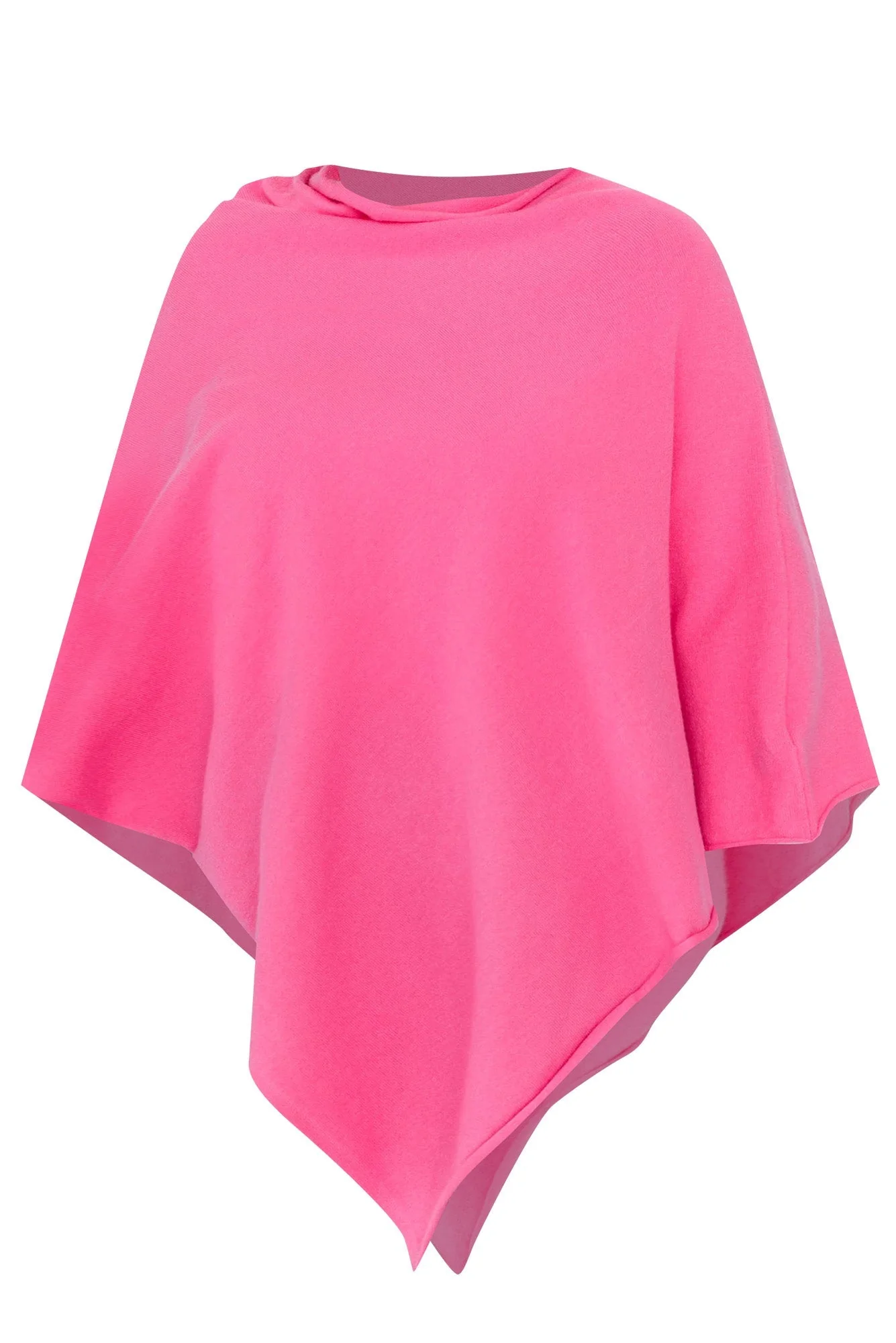 Amy Fuchsia Wool Blend Poncho - Image 7