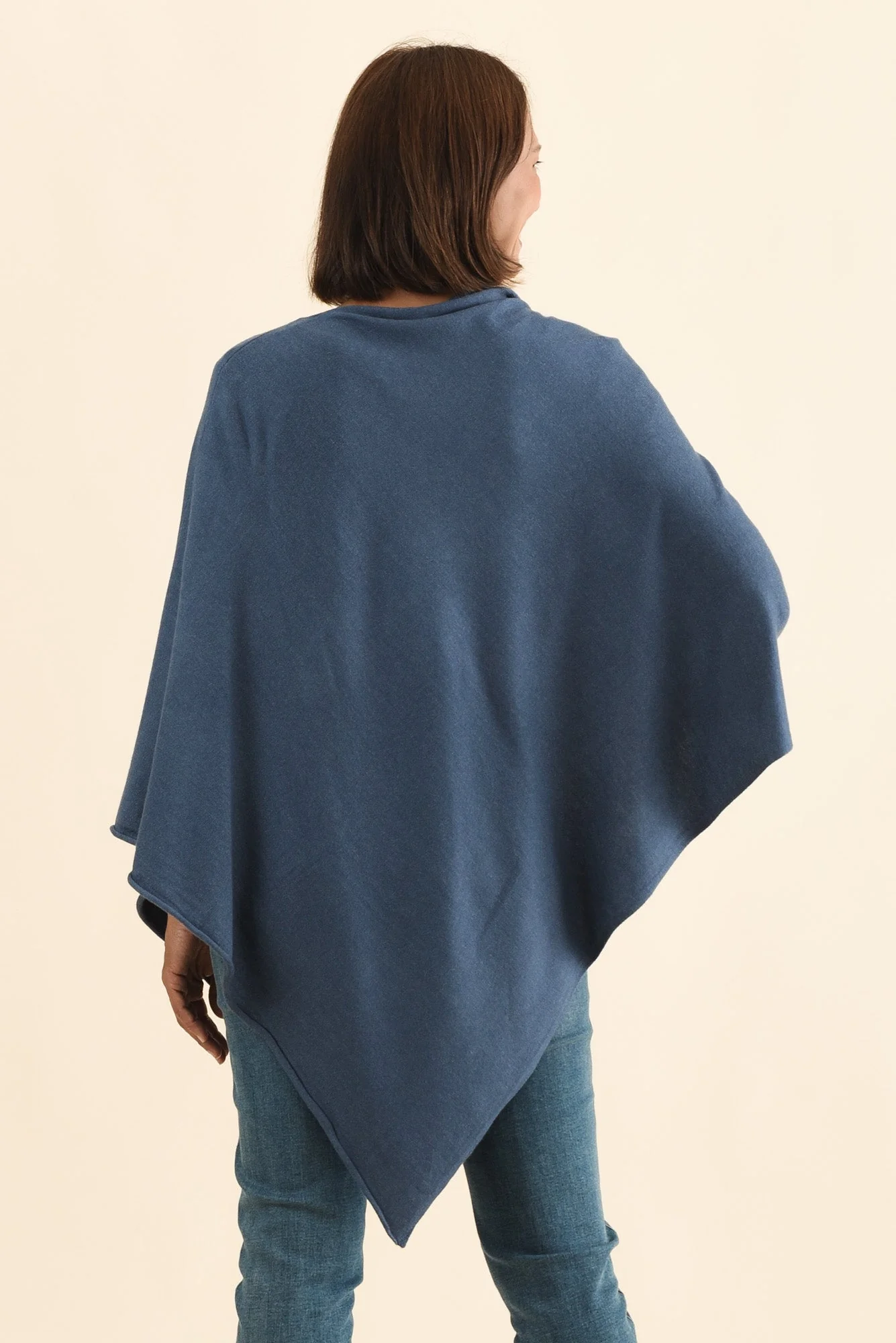 Amy Steel Wool Blend Poncho - Image 4