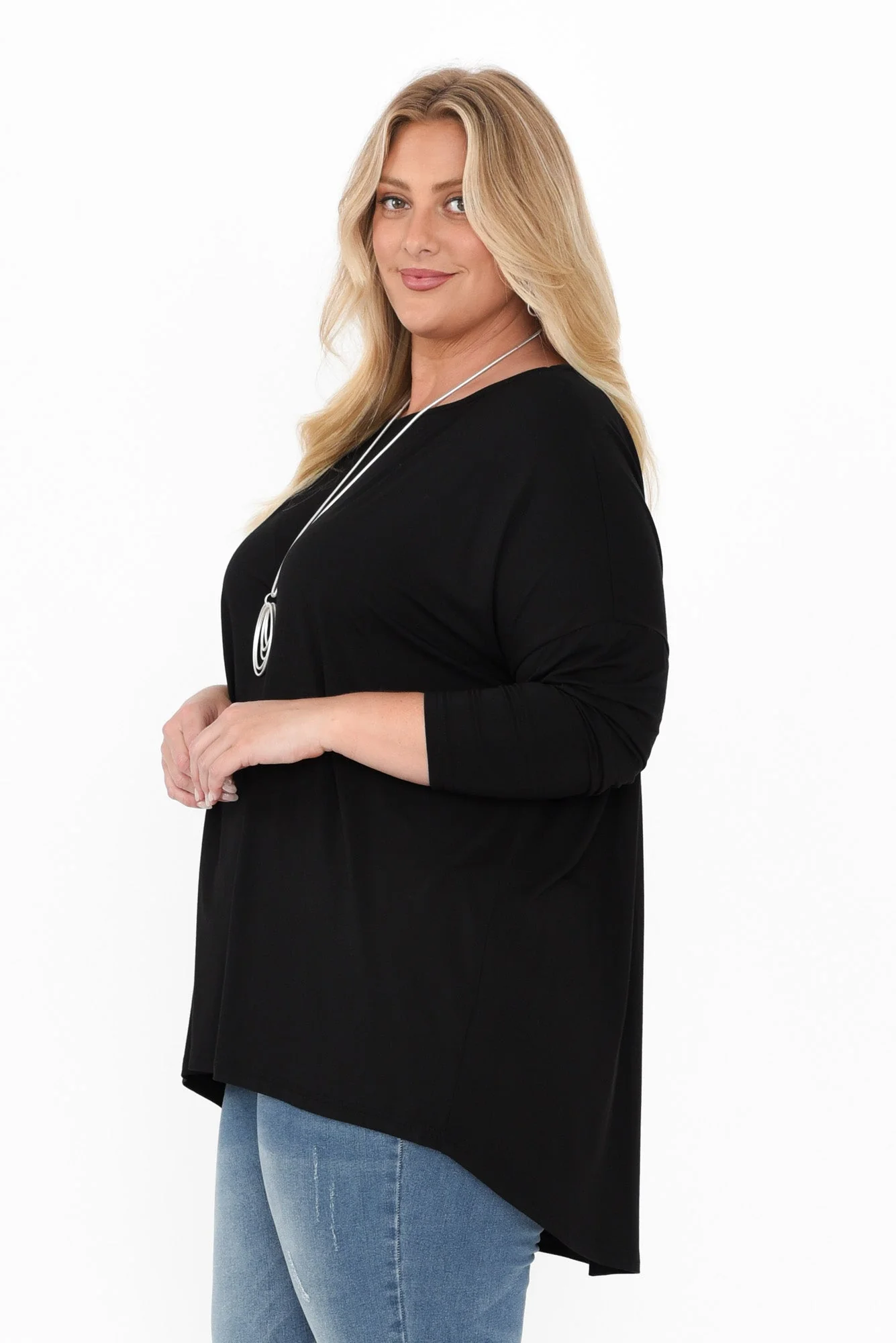 Anakin Black Hi Lo Bamboo Top - Image 10