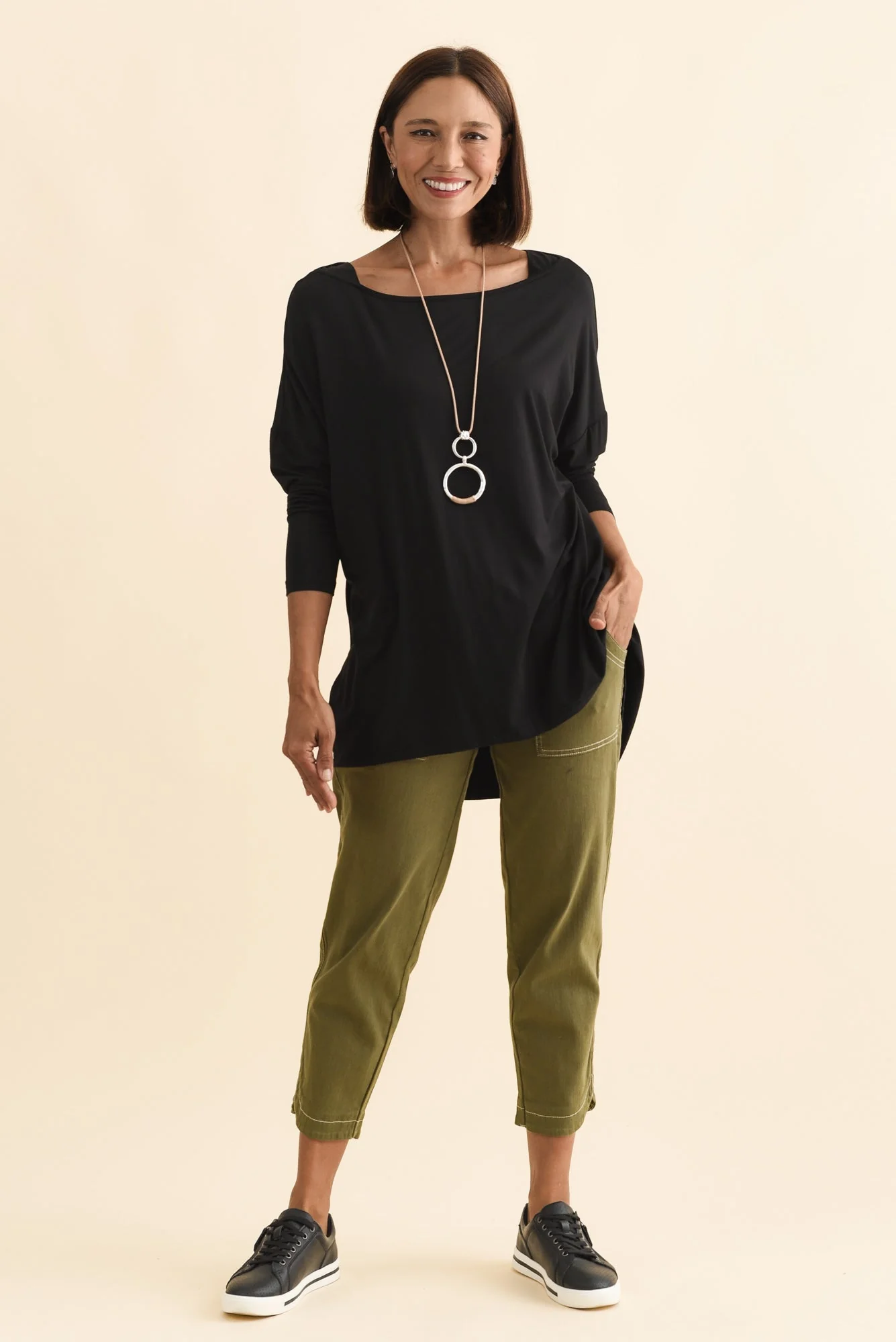 Anakin Black Hi Lo Bamboo Top - Image 2