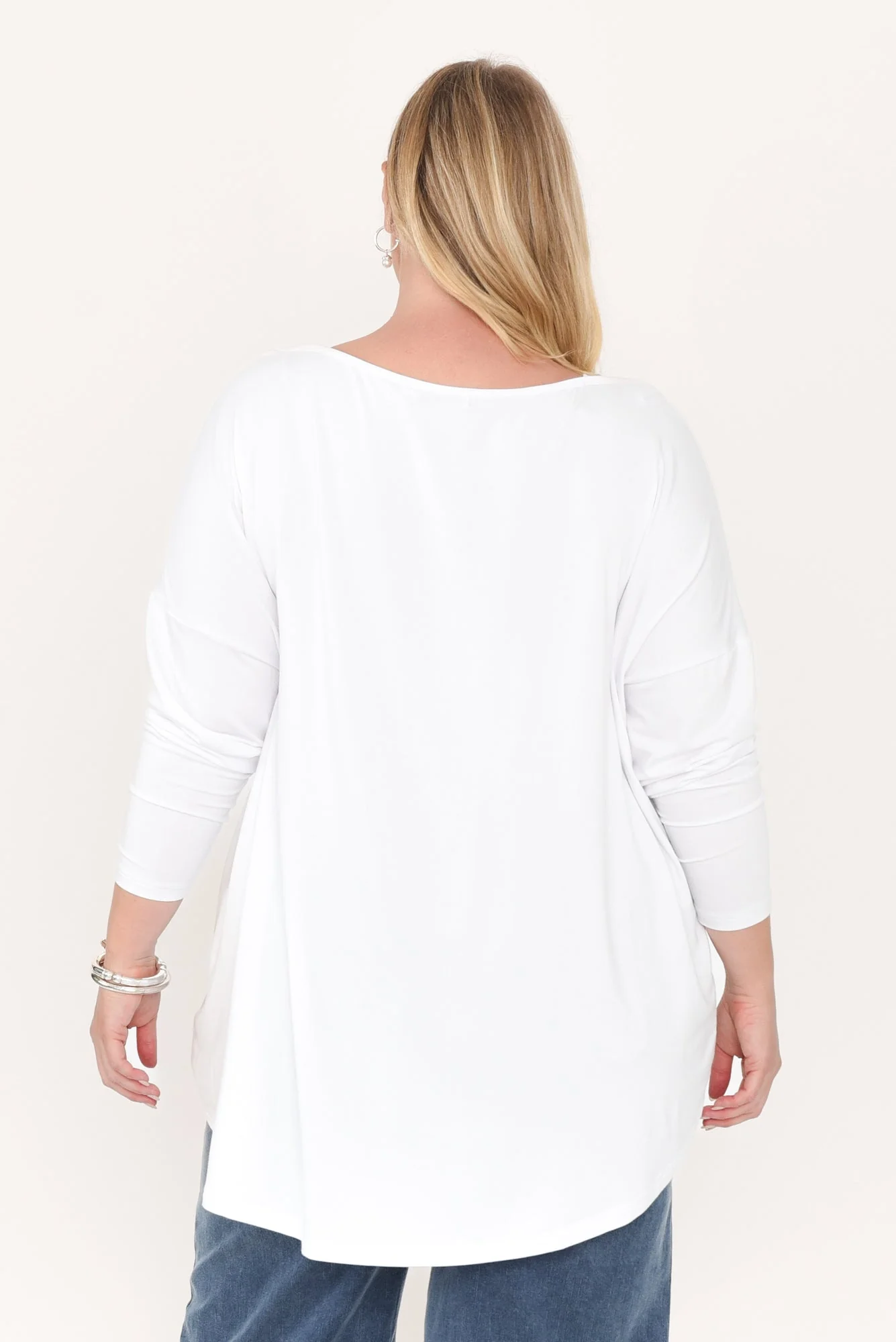 Anakin White Hi Lo Bamboo Top - Image 16