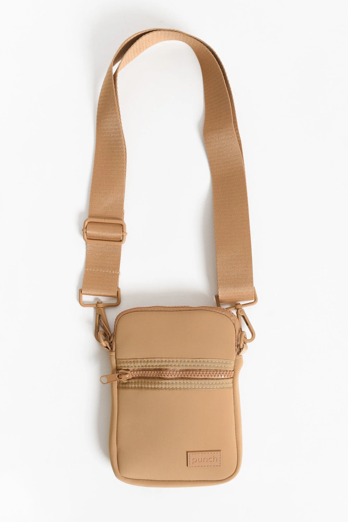 Andie Beige Neoprene Phone Bag - Image 4