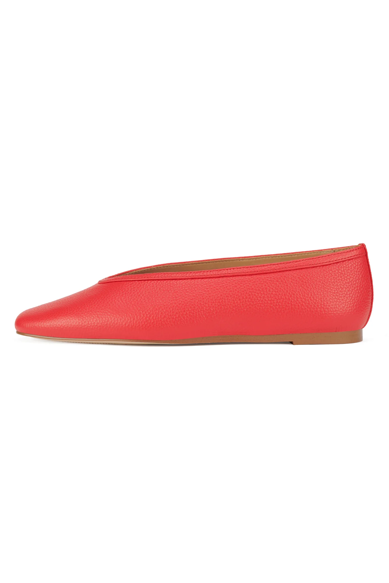 Anita Red Leather Ballet Flat - Image 5