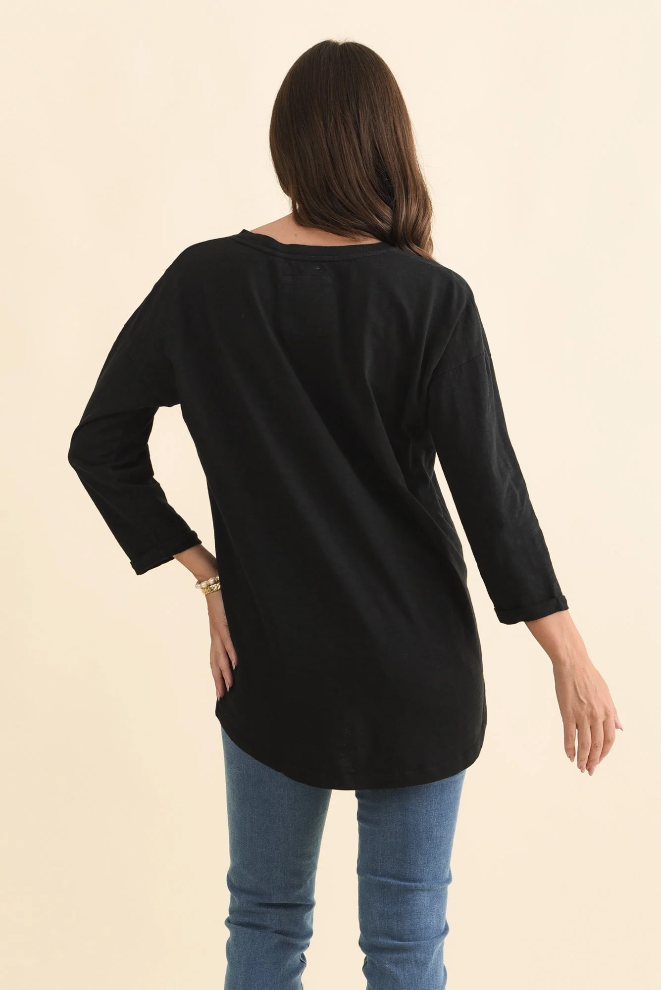 Annie Black Cotton Top - Image 4