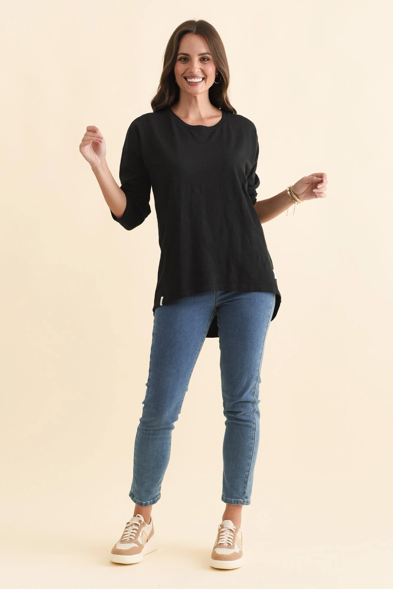 Annie Black Cotton Top - Image 6