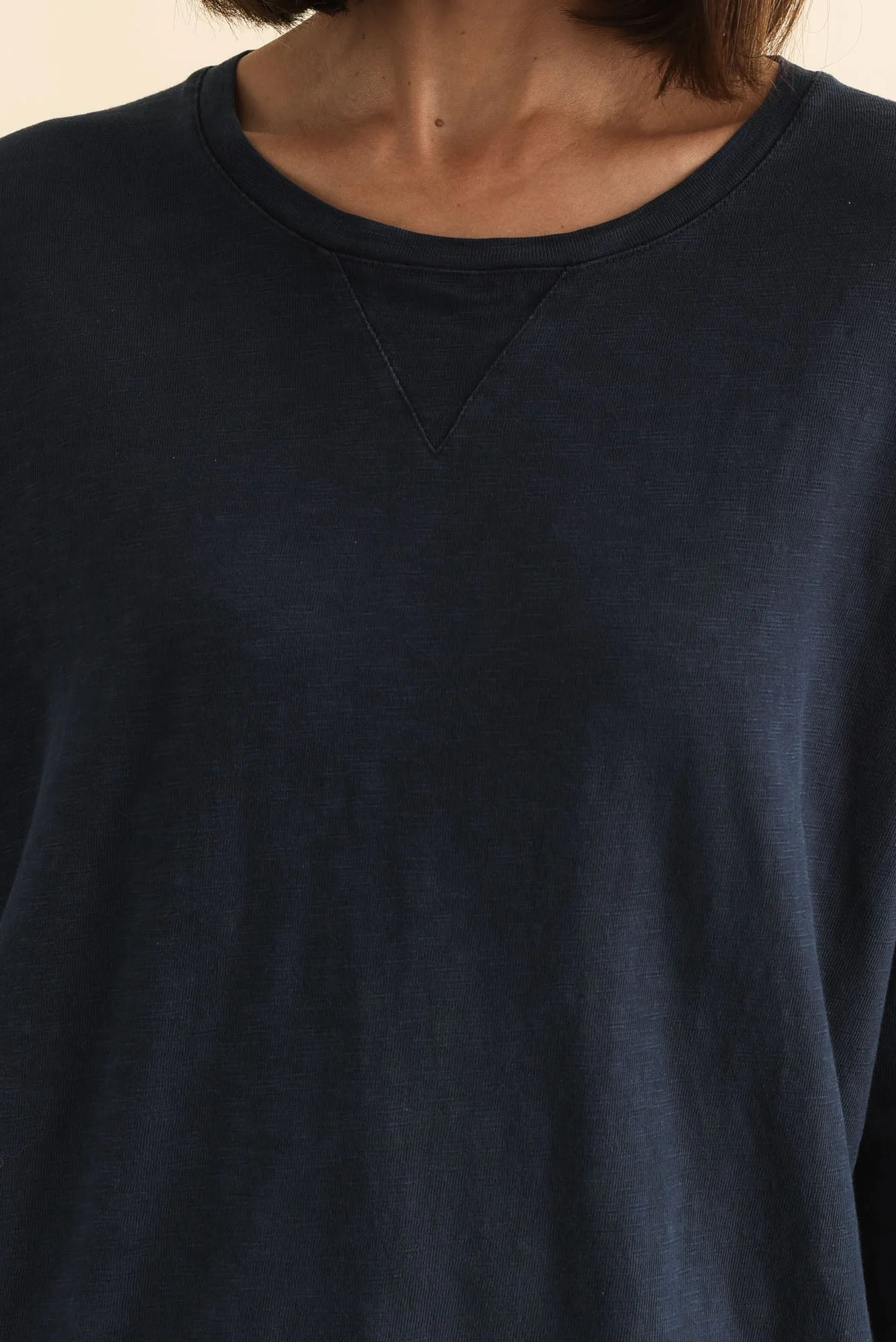 Annie Navy Cotton Top - Image 5