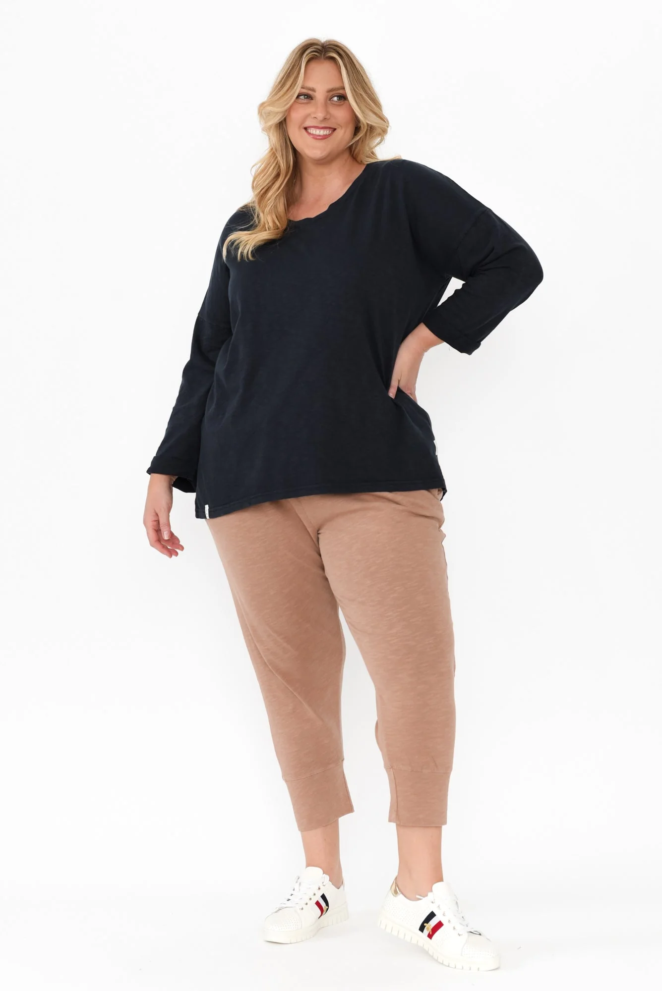 Annie Navy Cotton Top - Image 8