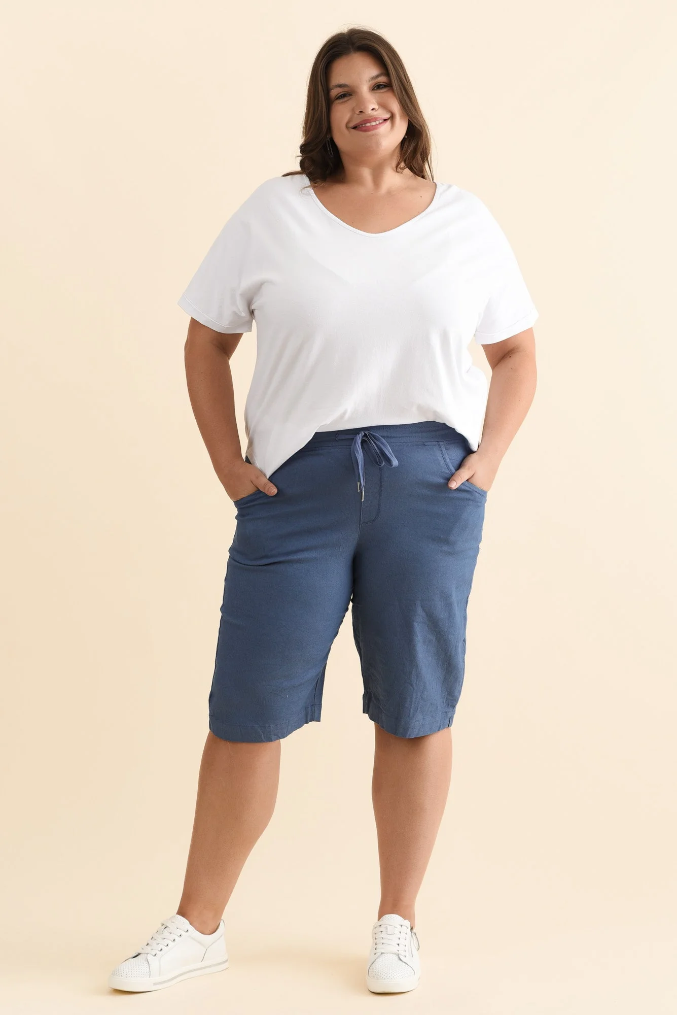 Asha Blue Travel Shorts - Image 10