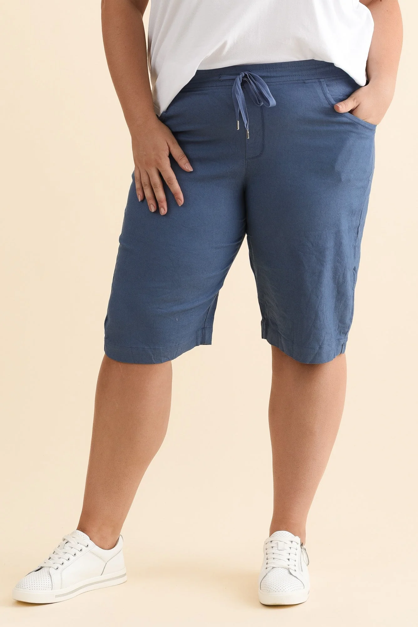 Asha Blue Travel Shorts - Image 9