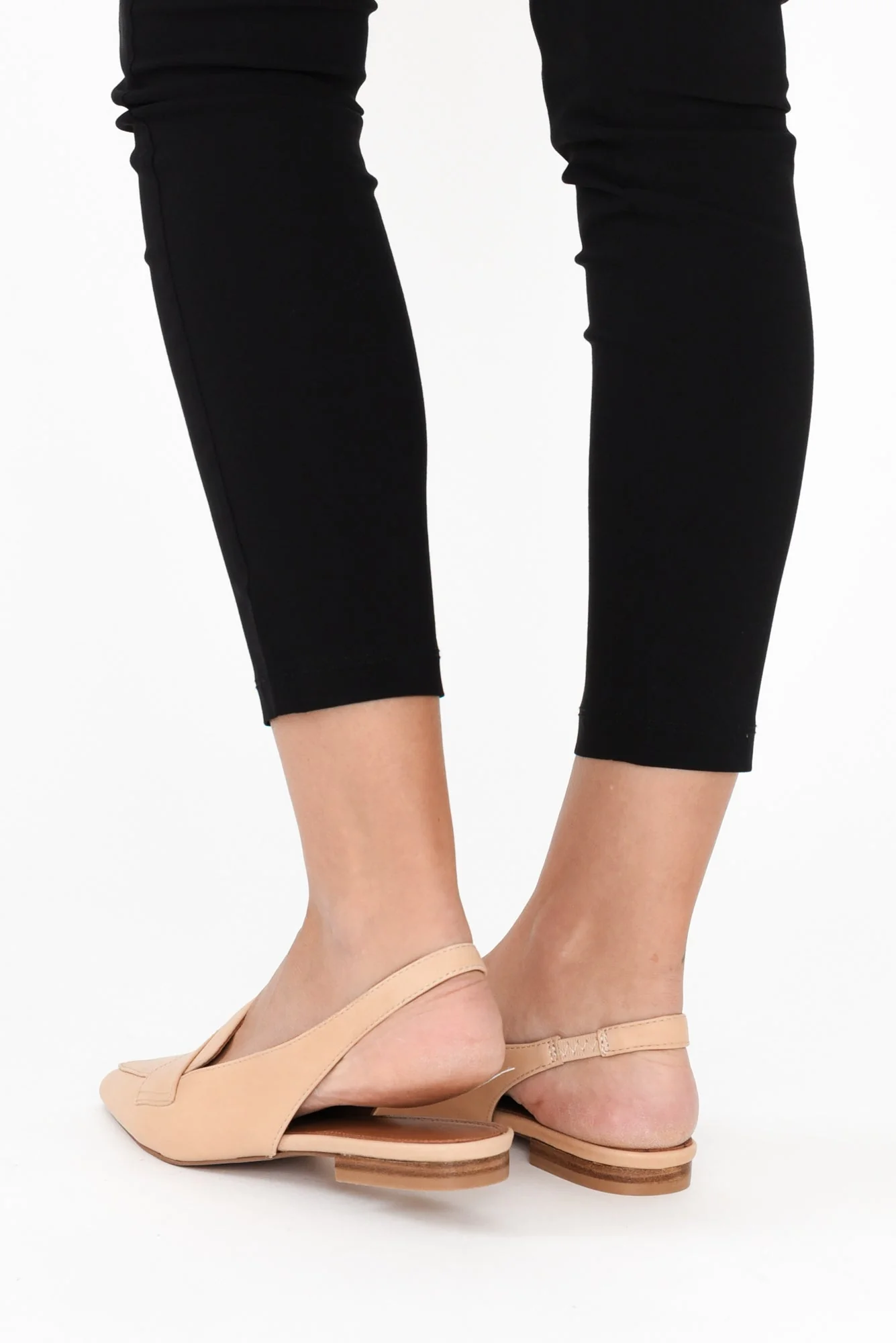Asher Nude Leather Slingback Mule - Image 8