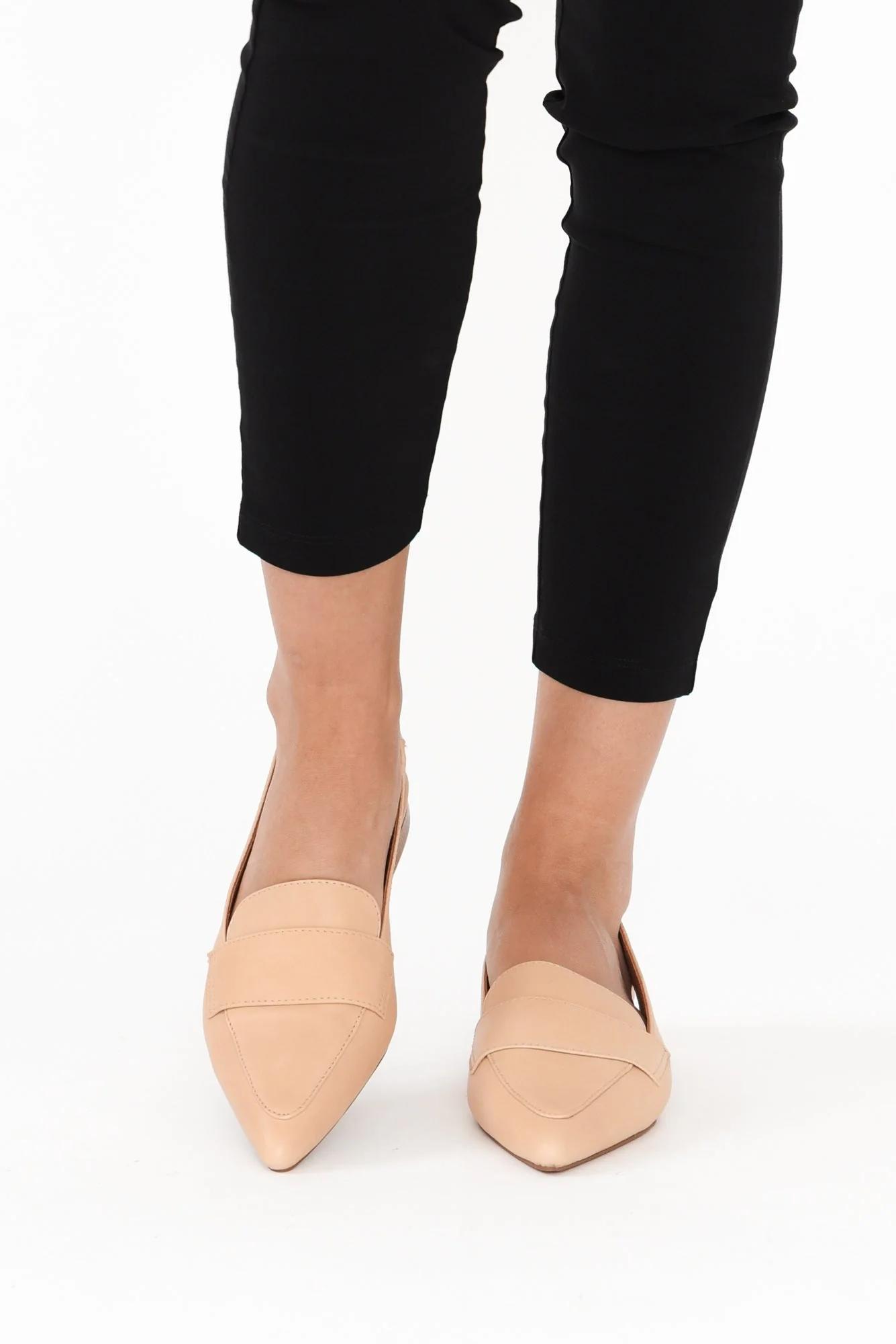 Asher Nude Leather Slingback Mule - Image 9