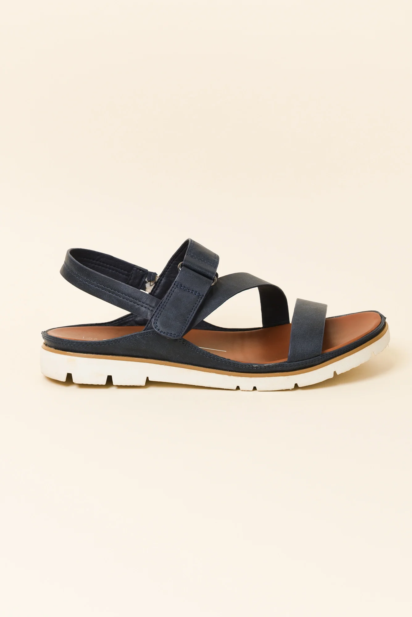 Ashli Navy Strappy Sandal - Image 3