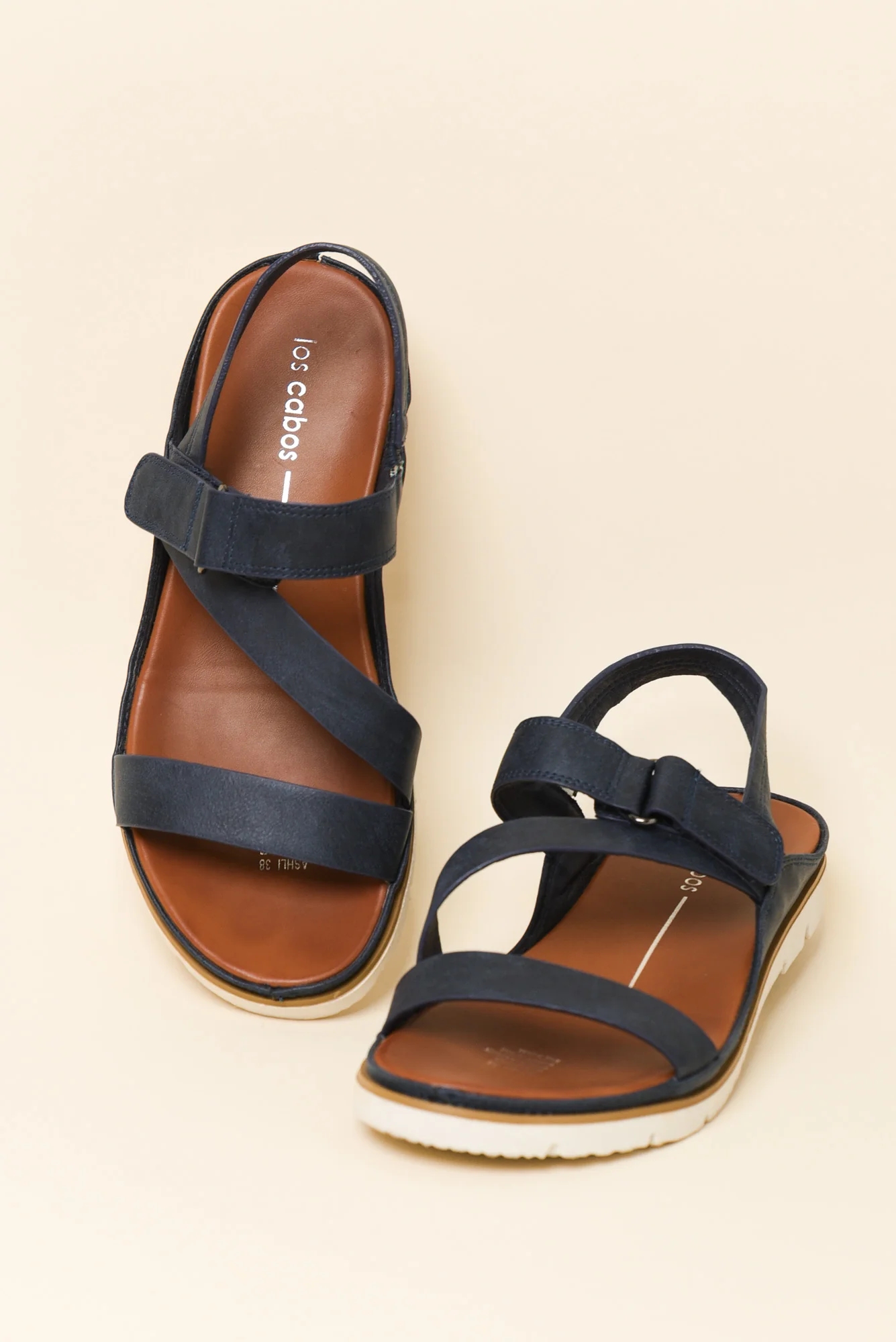 Ashli Navy Strappy Sandal - Image 4