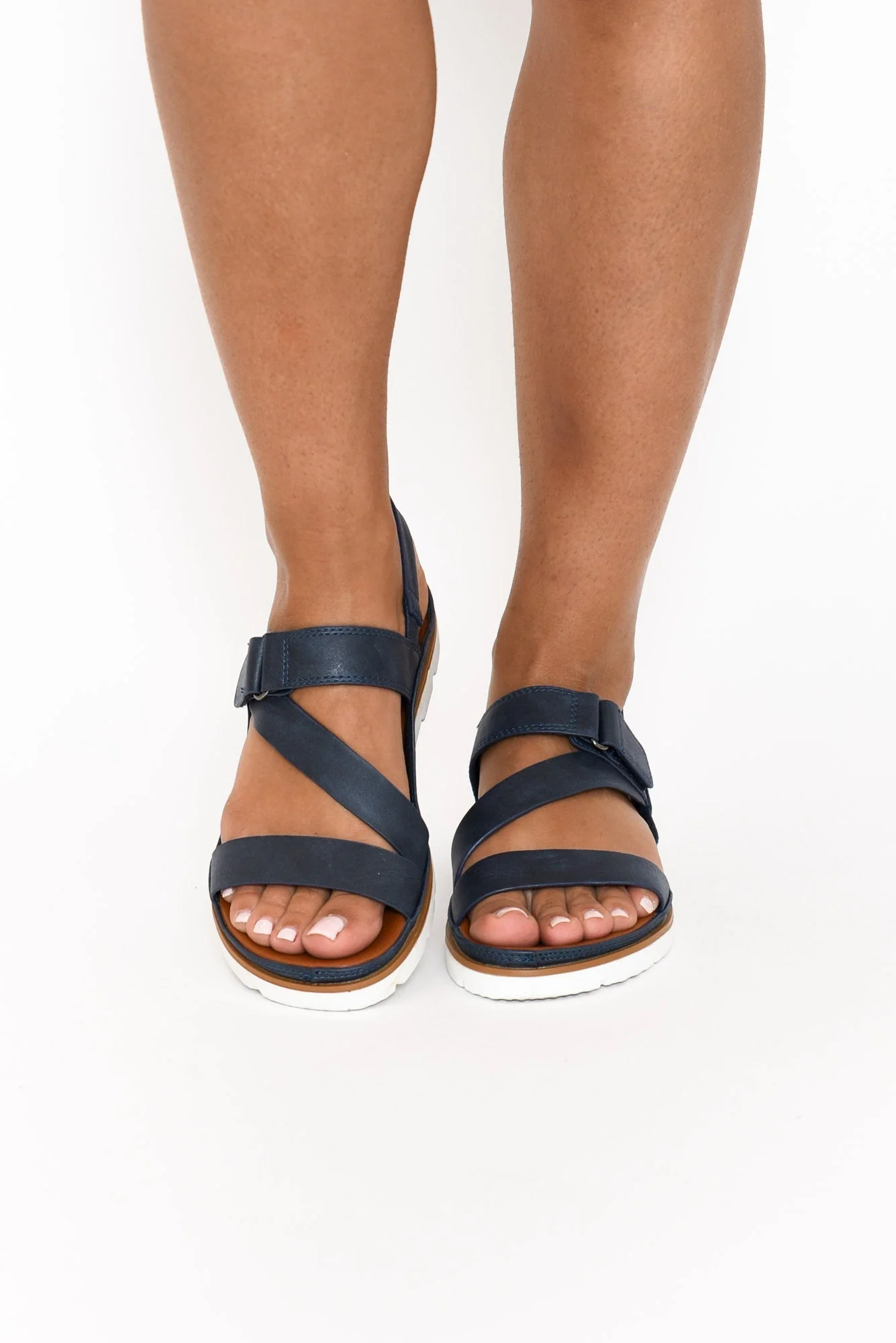 Ashli Navy Strappy Sandal - Image 8