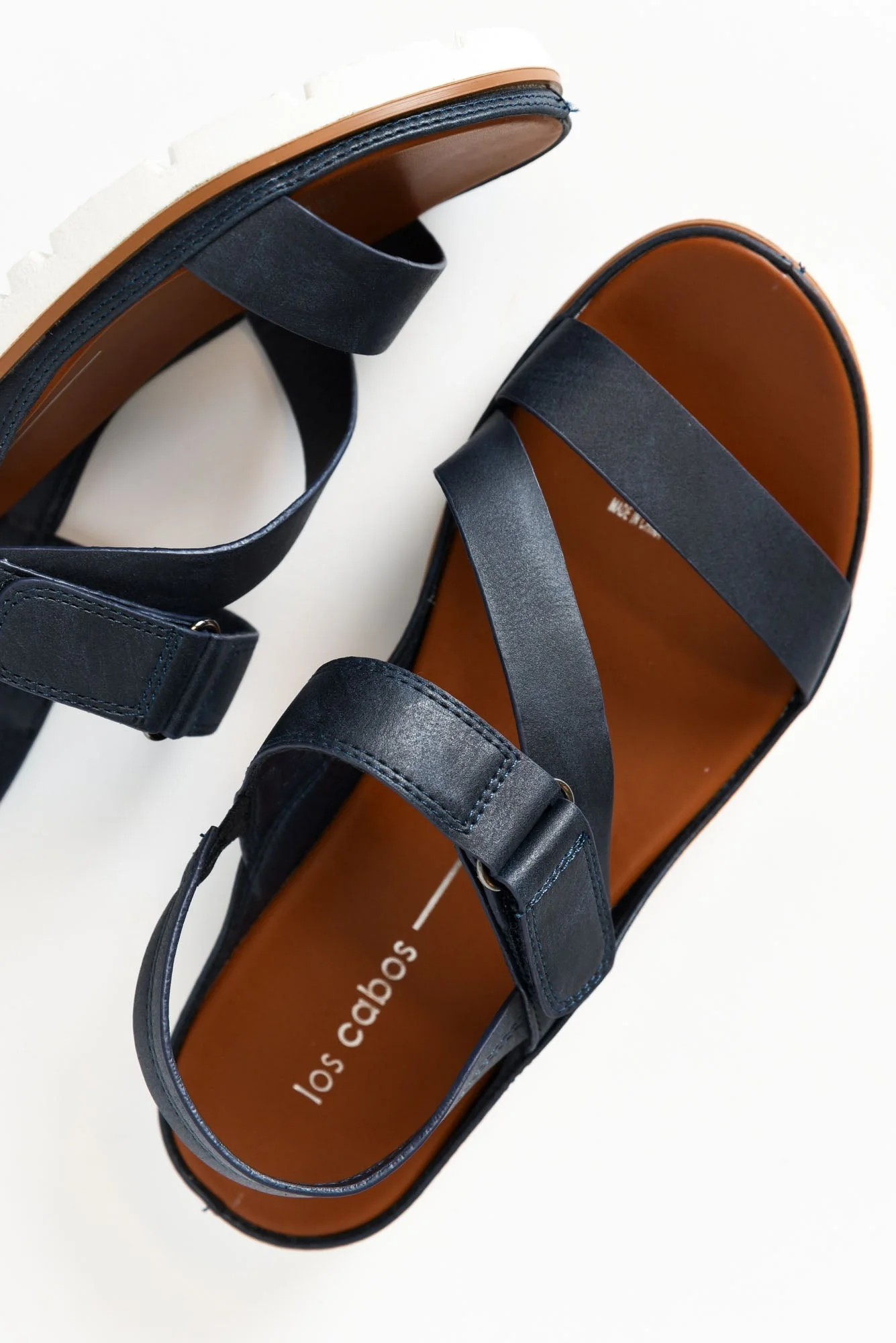 Ashli Navy Strappy Sandal - Image 9