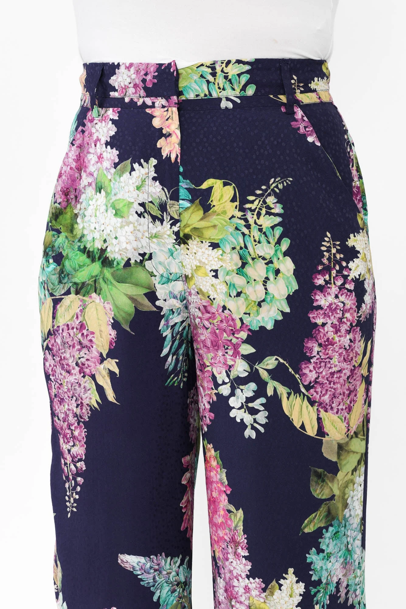 Augustine Navy Wisteria Pocket Pants - Image 6
