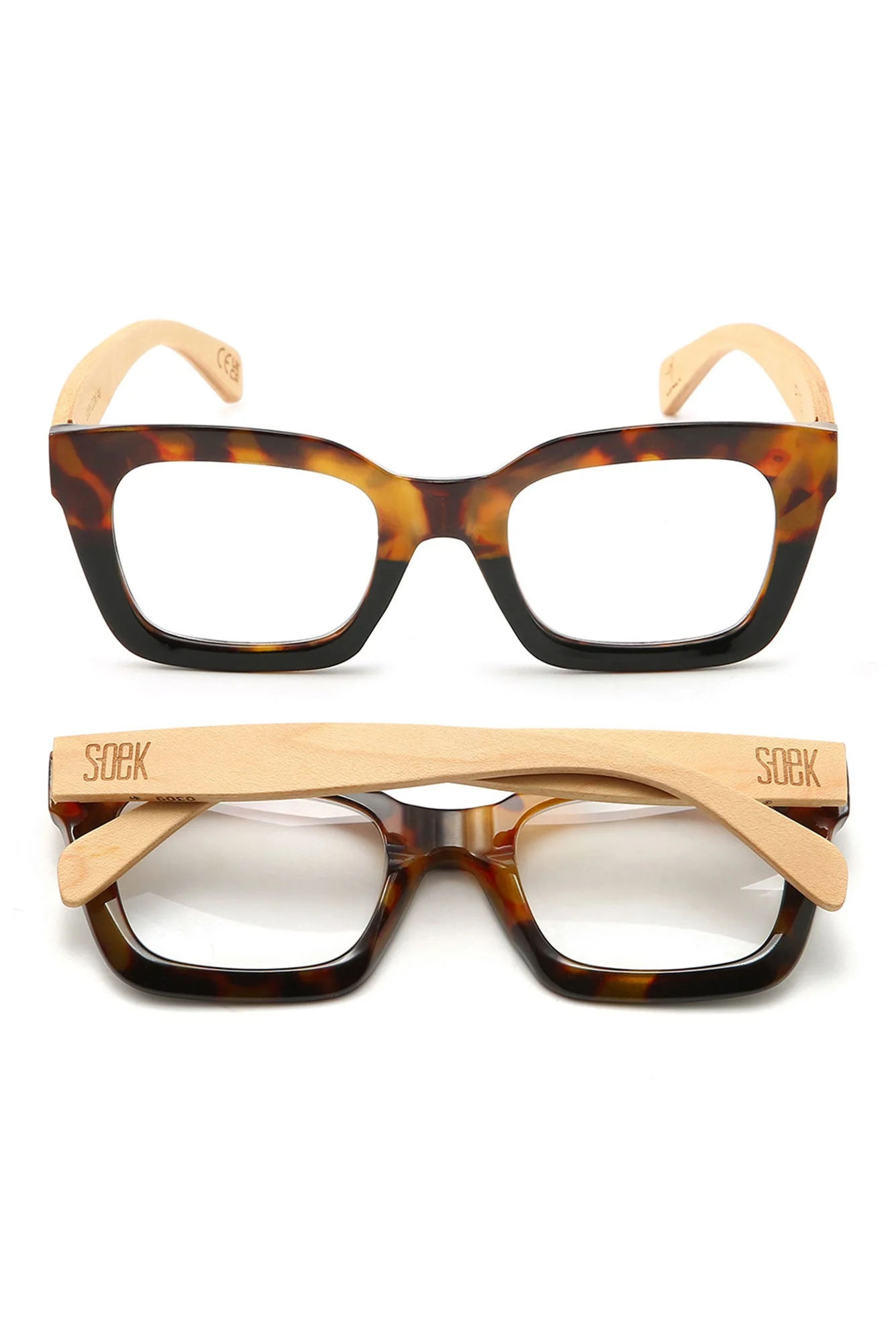 Aurelia Tortoiseshell Wooden Reading Glasses - Image 2