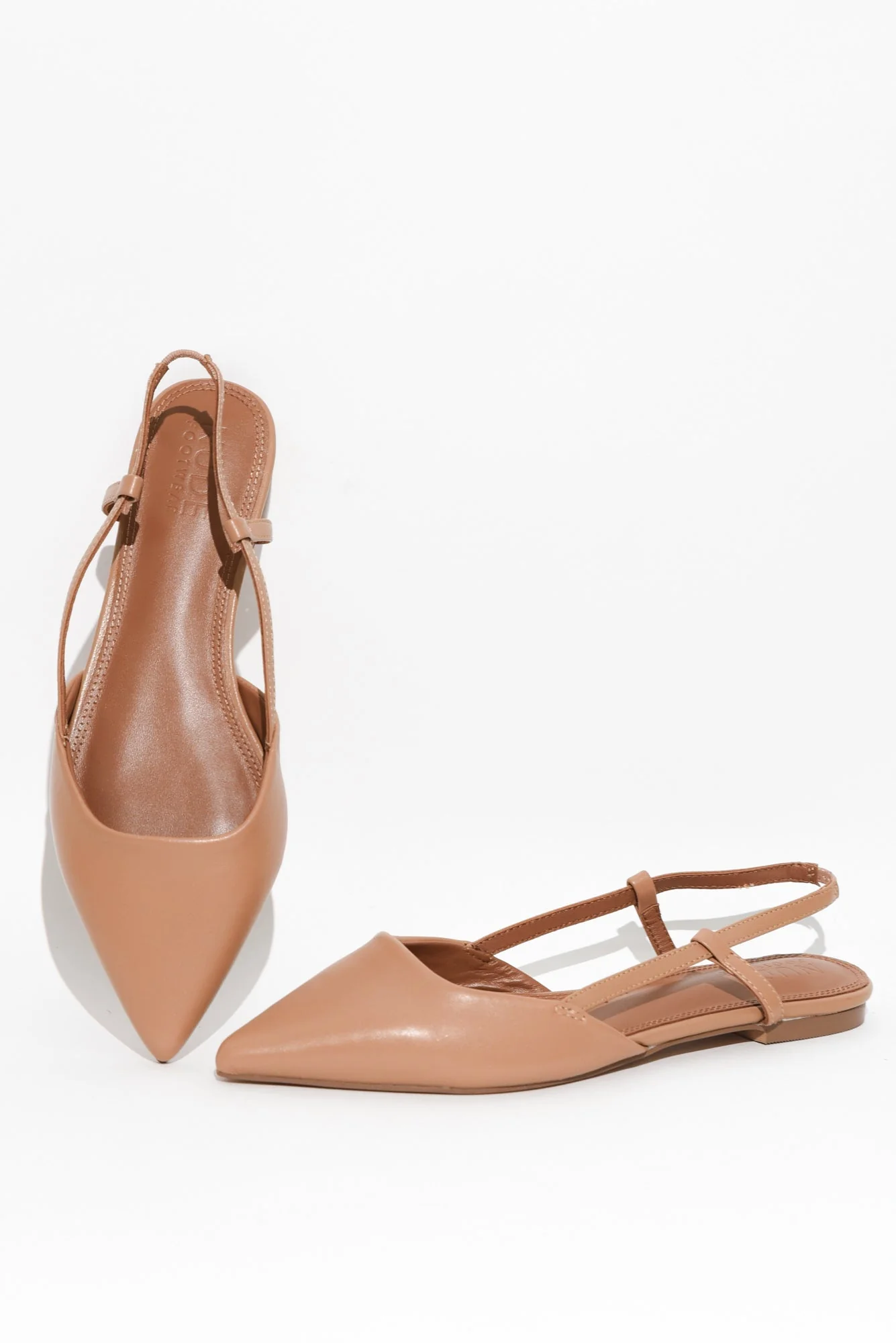 Ava Tan Leather Slingback Mule - Image 3