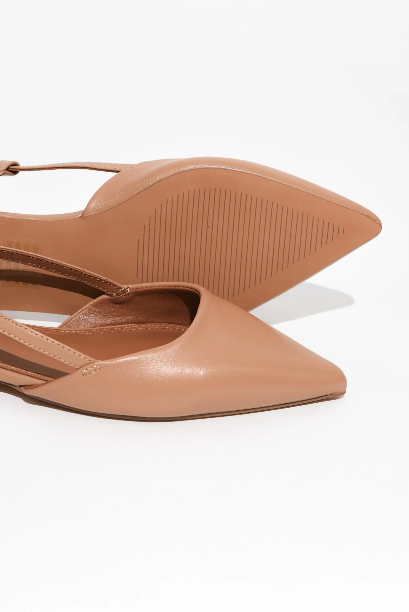Ava Tan Leather Slingback Mule - Image 4