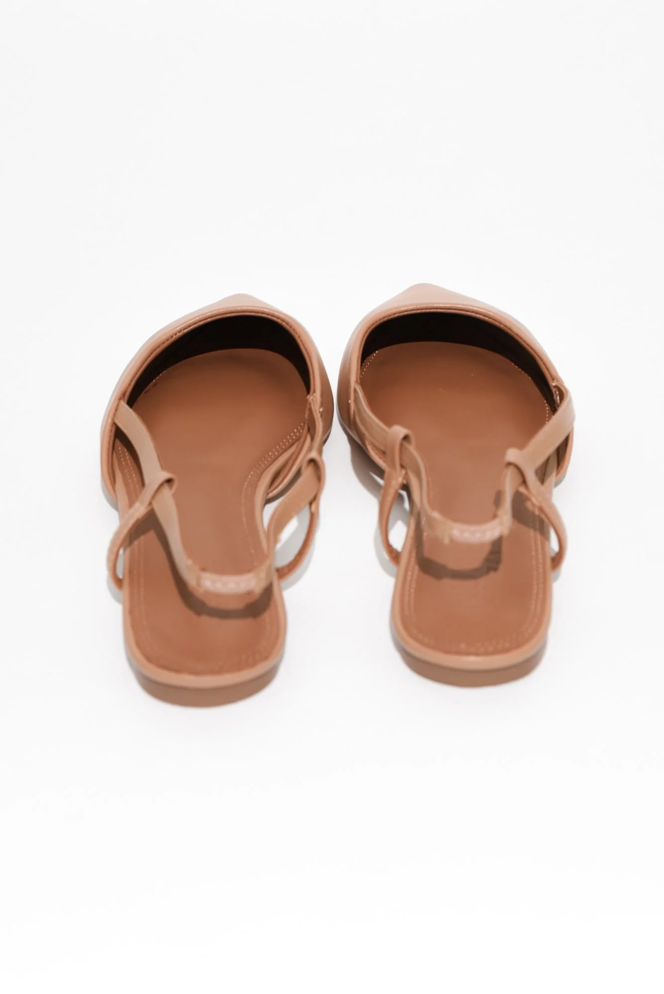 Ava Tan Leather Slingback Mule - Image 7