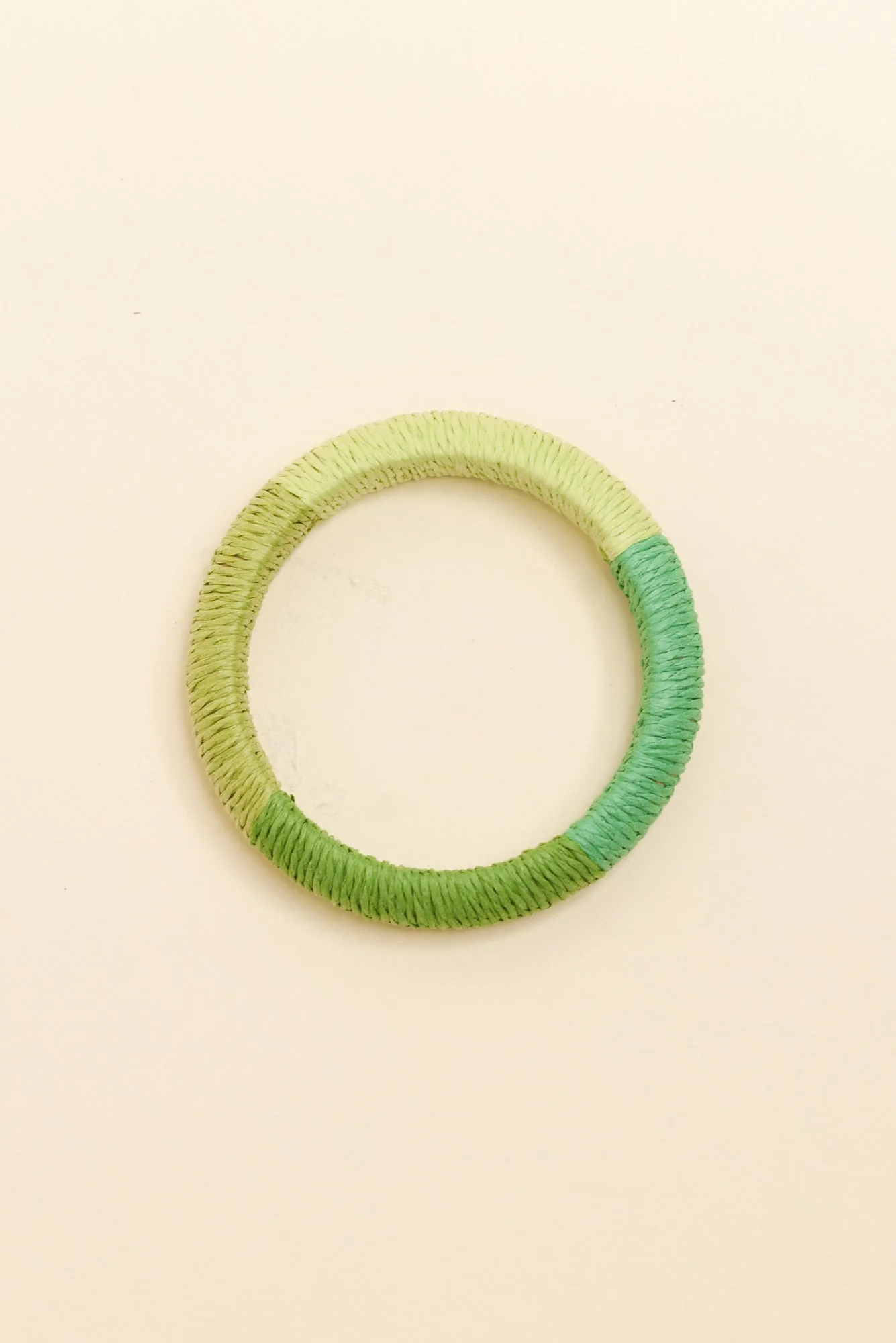 Barbados Green Woven Bangle - Image 2
